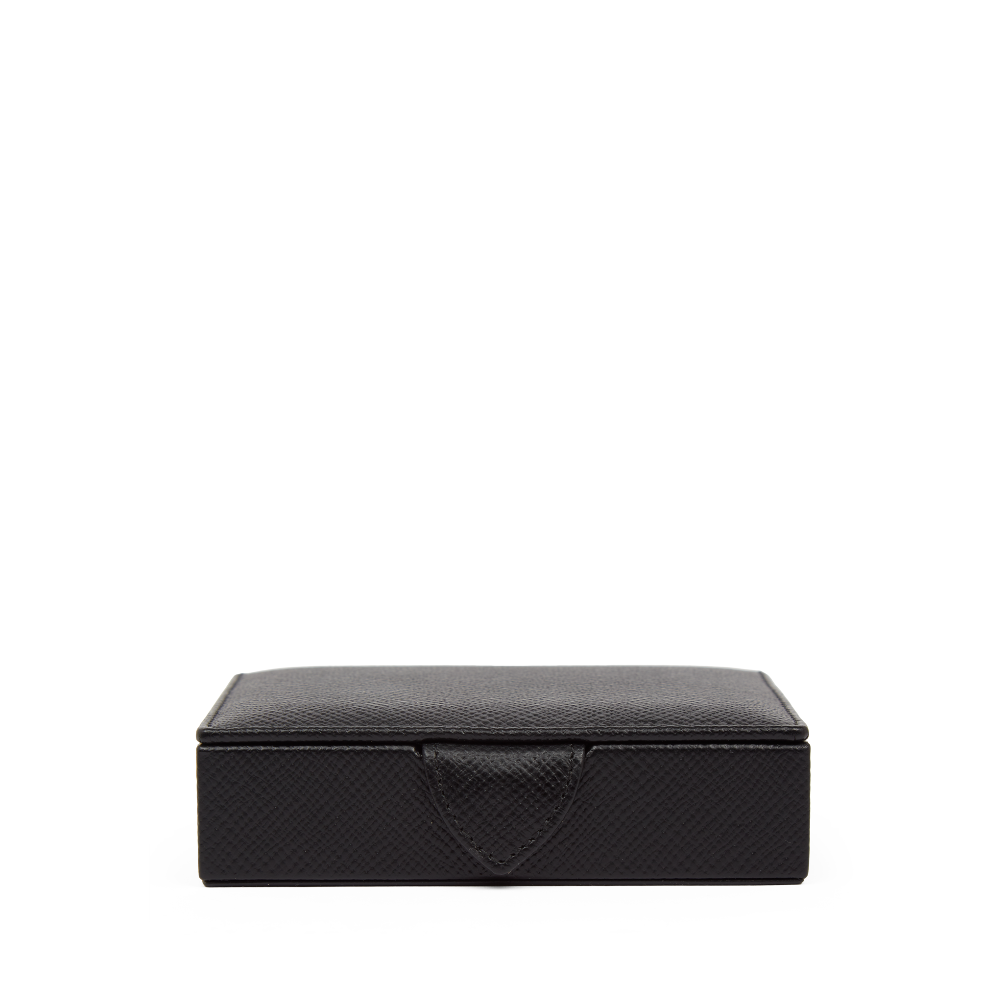Small Square Trinket Box in Panama - Black