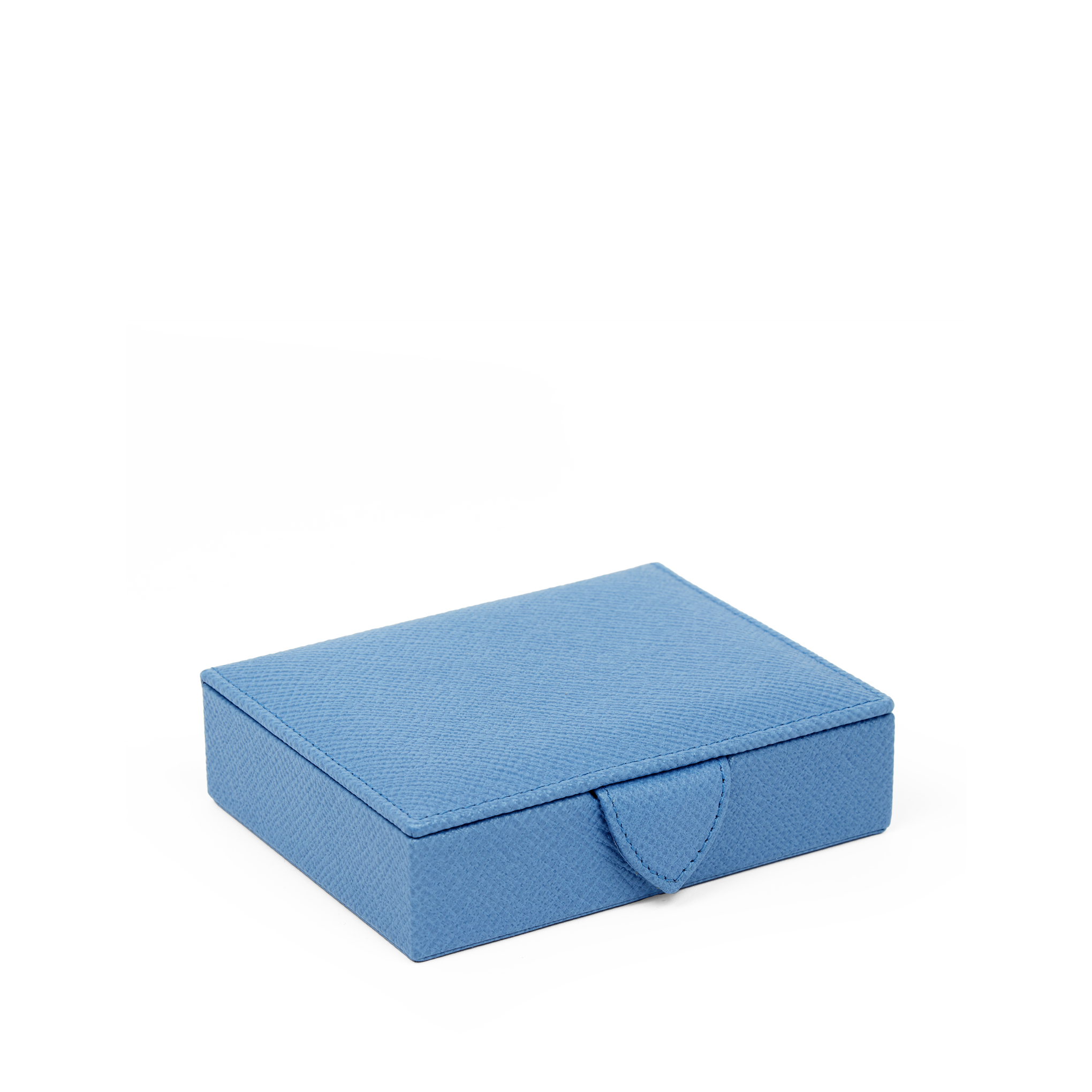 Small Square Trinket Box in Panama - Nile Blue
