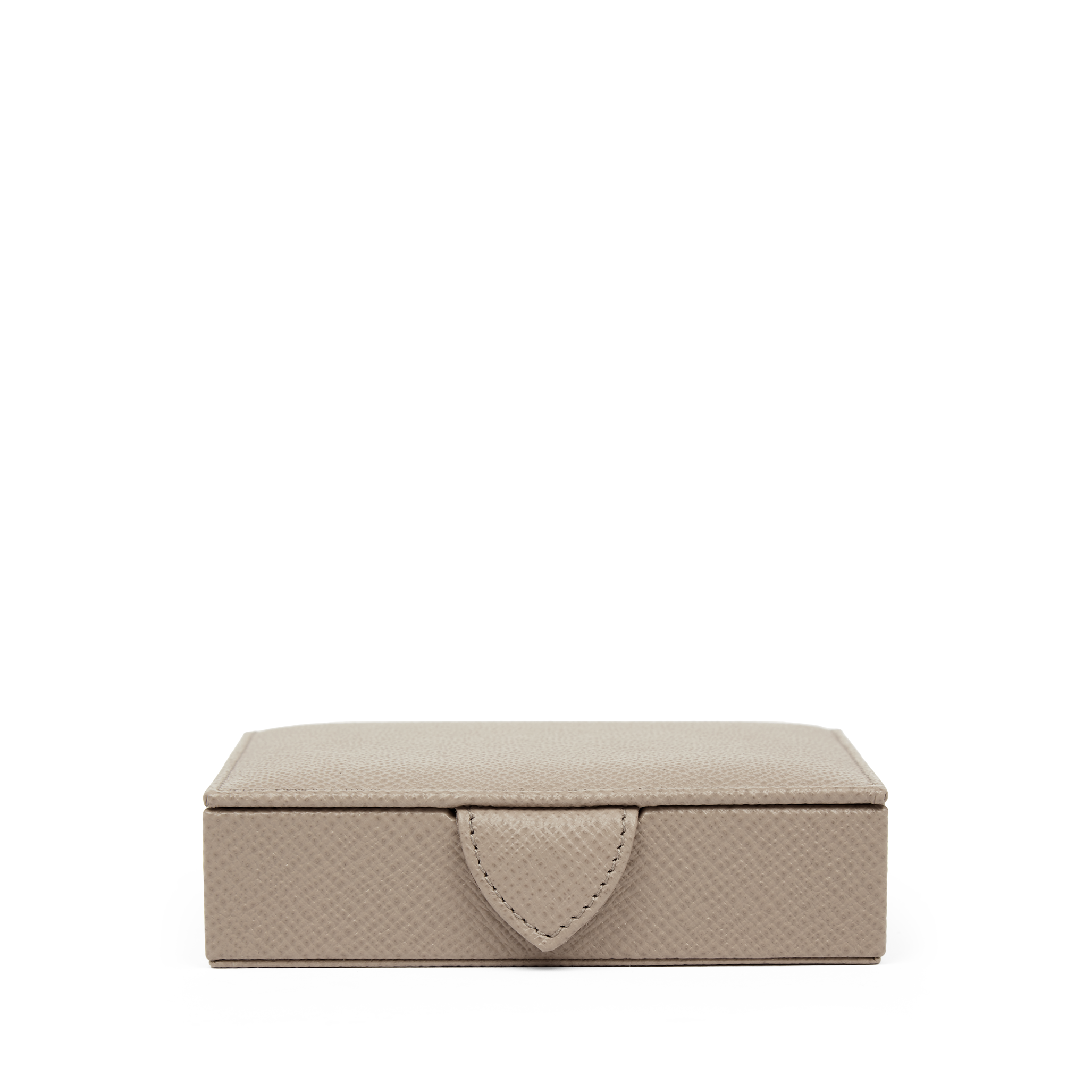 Small Square Trinket Box in Panama - Sandstone