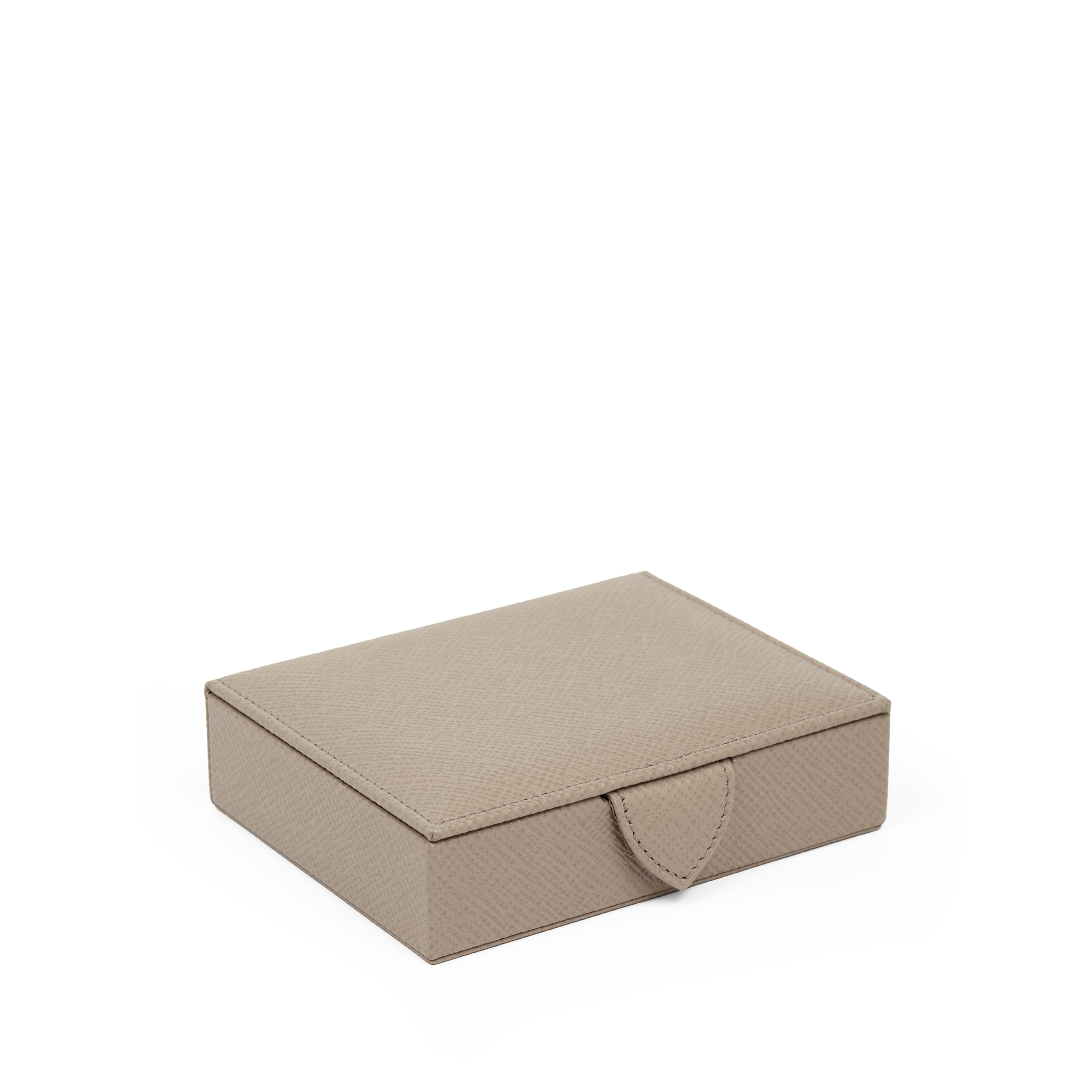 Small Square Trinket Box in Panama - Sandstone