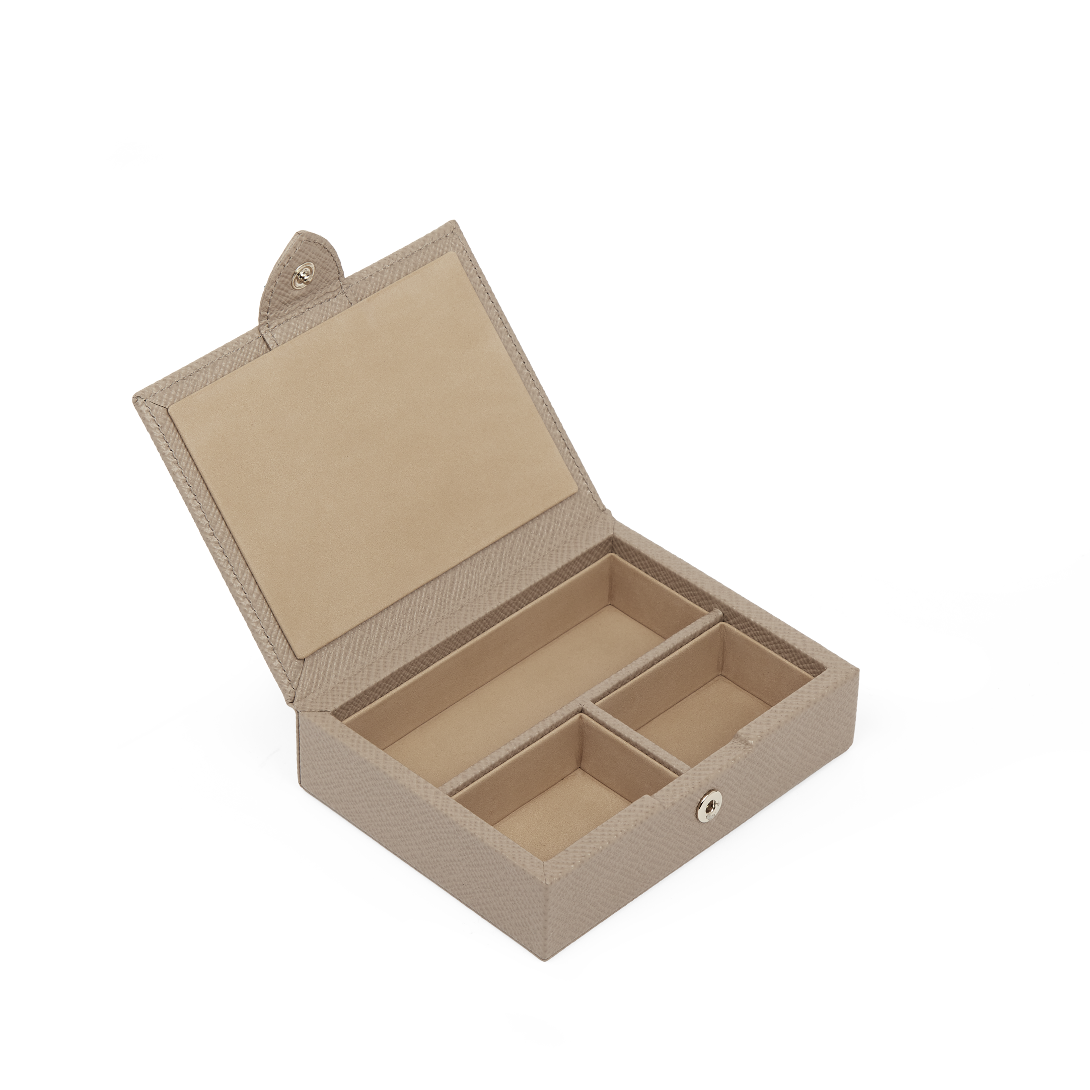 Small Square Trinket Box in Panama - Sandstone