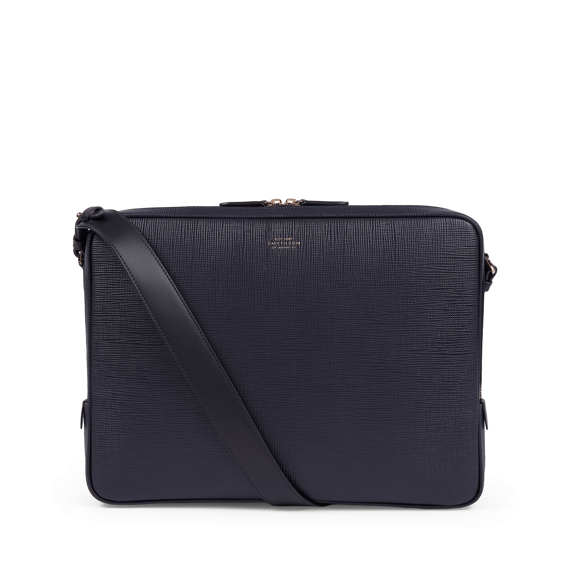 Slim Messenger Bag in Panama - Navy