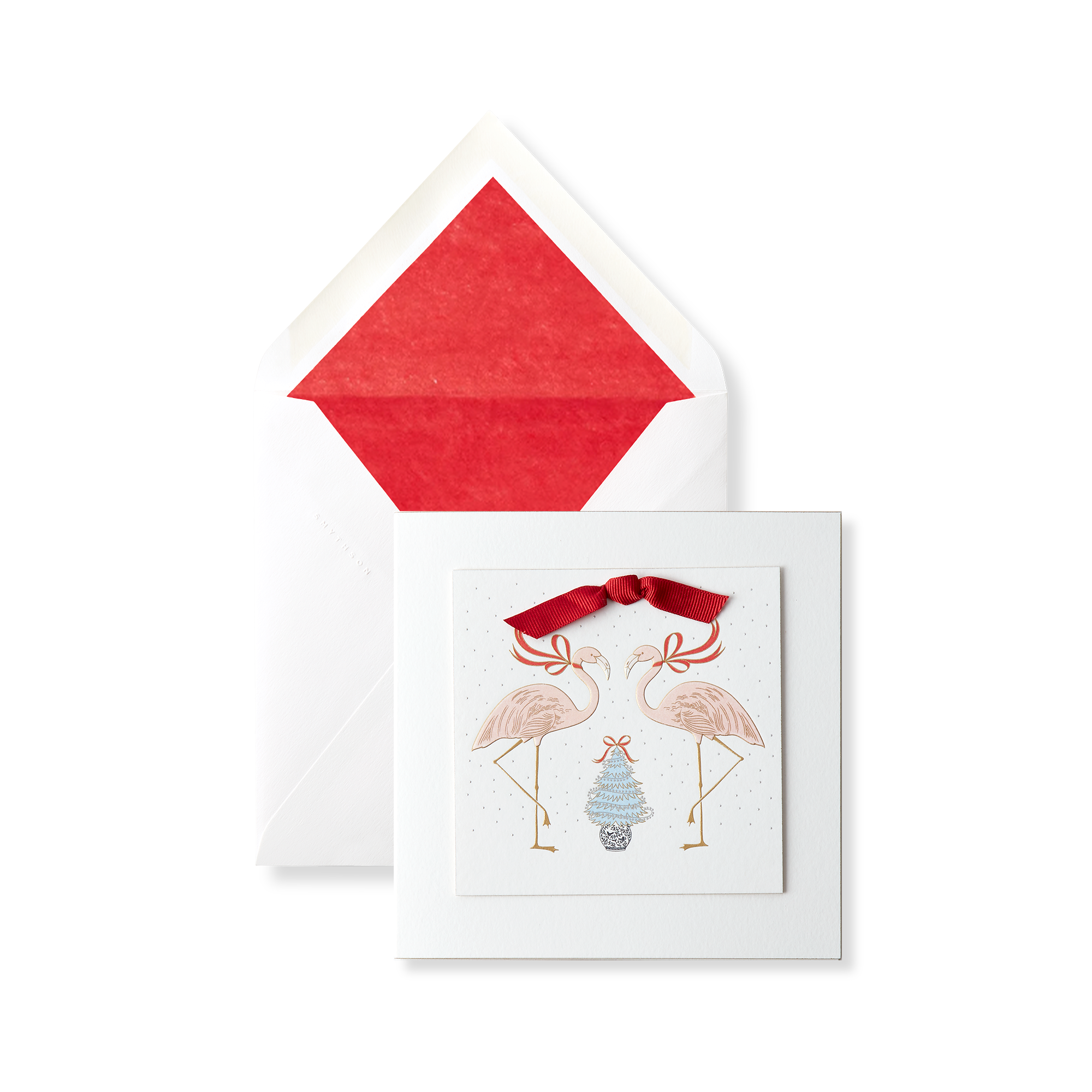 Flamingoes Christmas Card