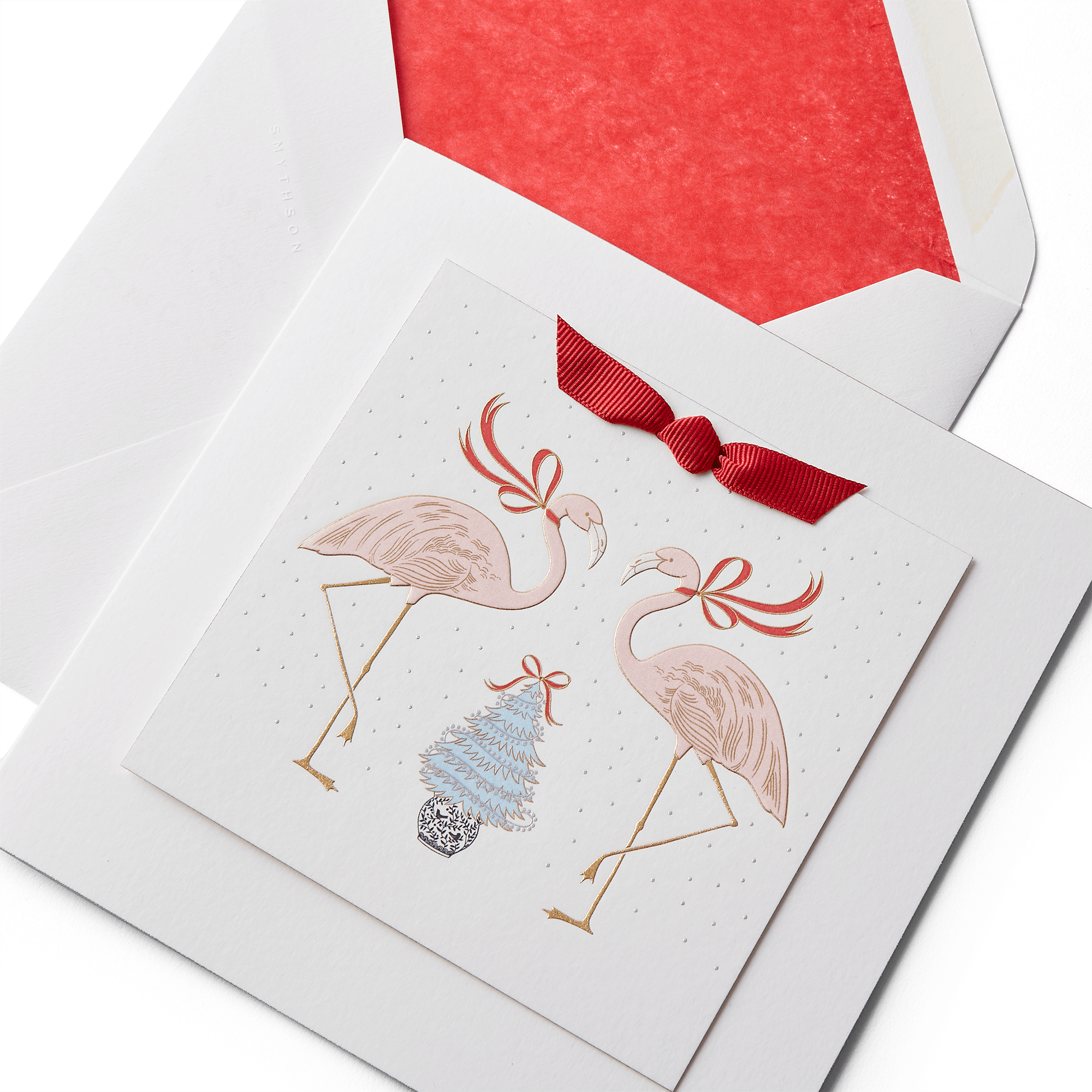 Flamingoes Christmas Card