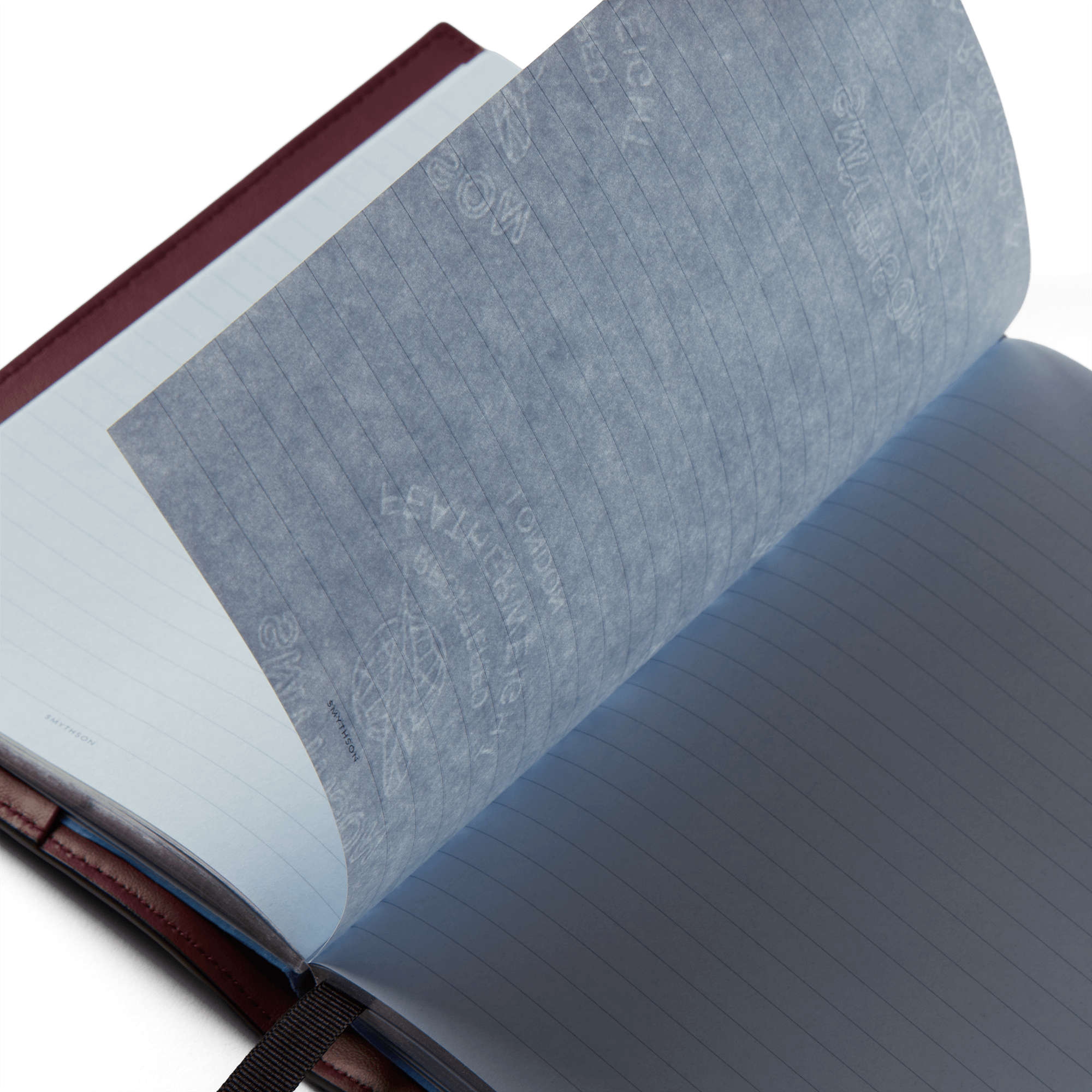 Evergreen Refillable Mid-Size Notebook in Ludlow - Dark Cherry