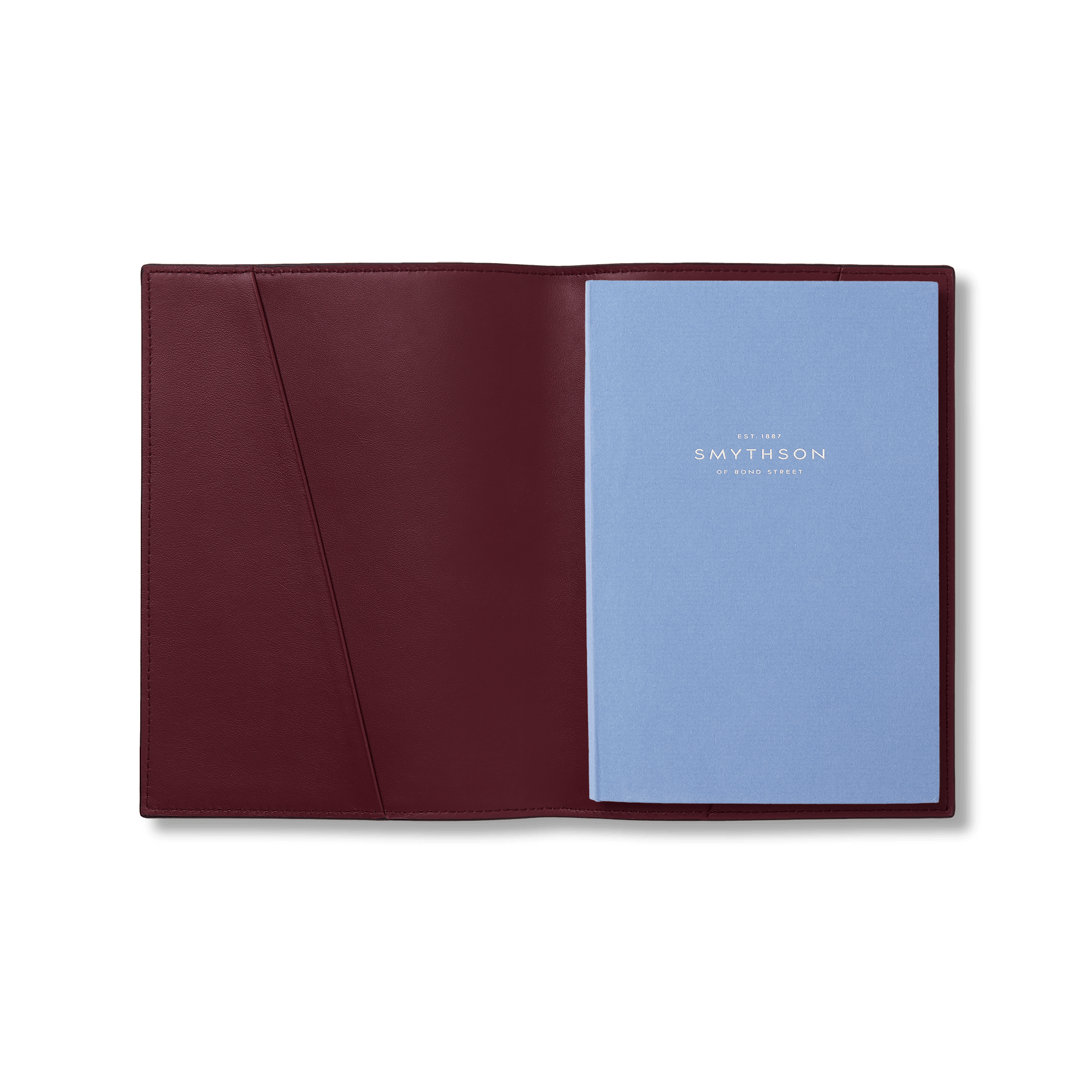 Evergreen Refillable Mid-Size Notebook in Ludlow - Dark Cherry