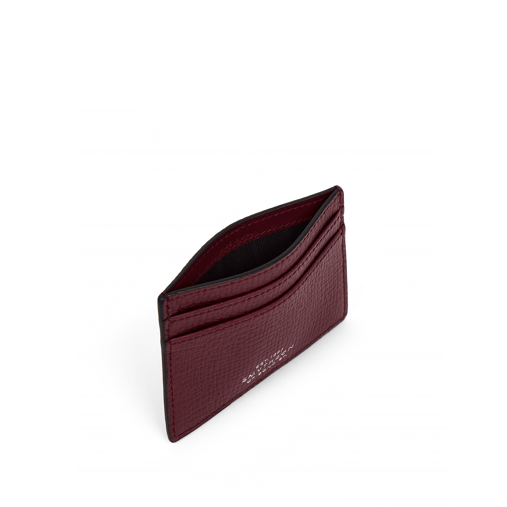 Flat Card Holder in Ludlow - Dark Cherry