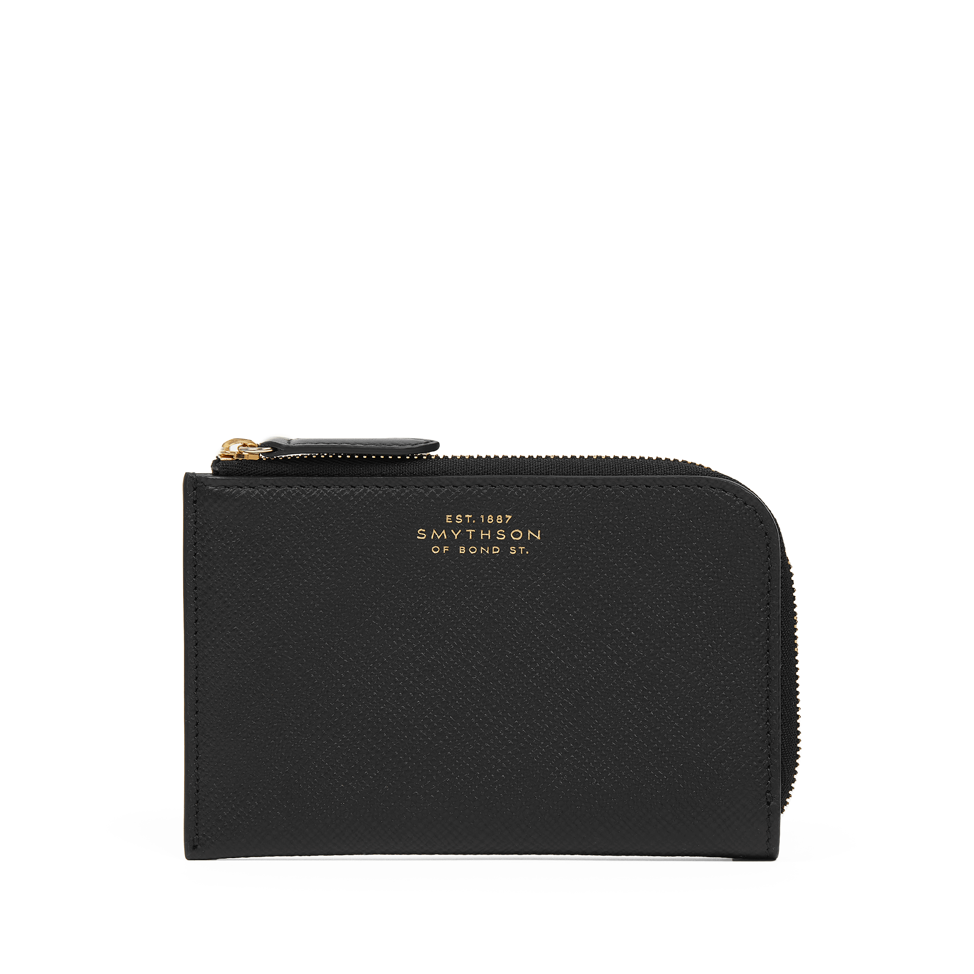 Small Flat Pouch in Panama - Black