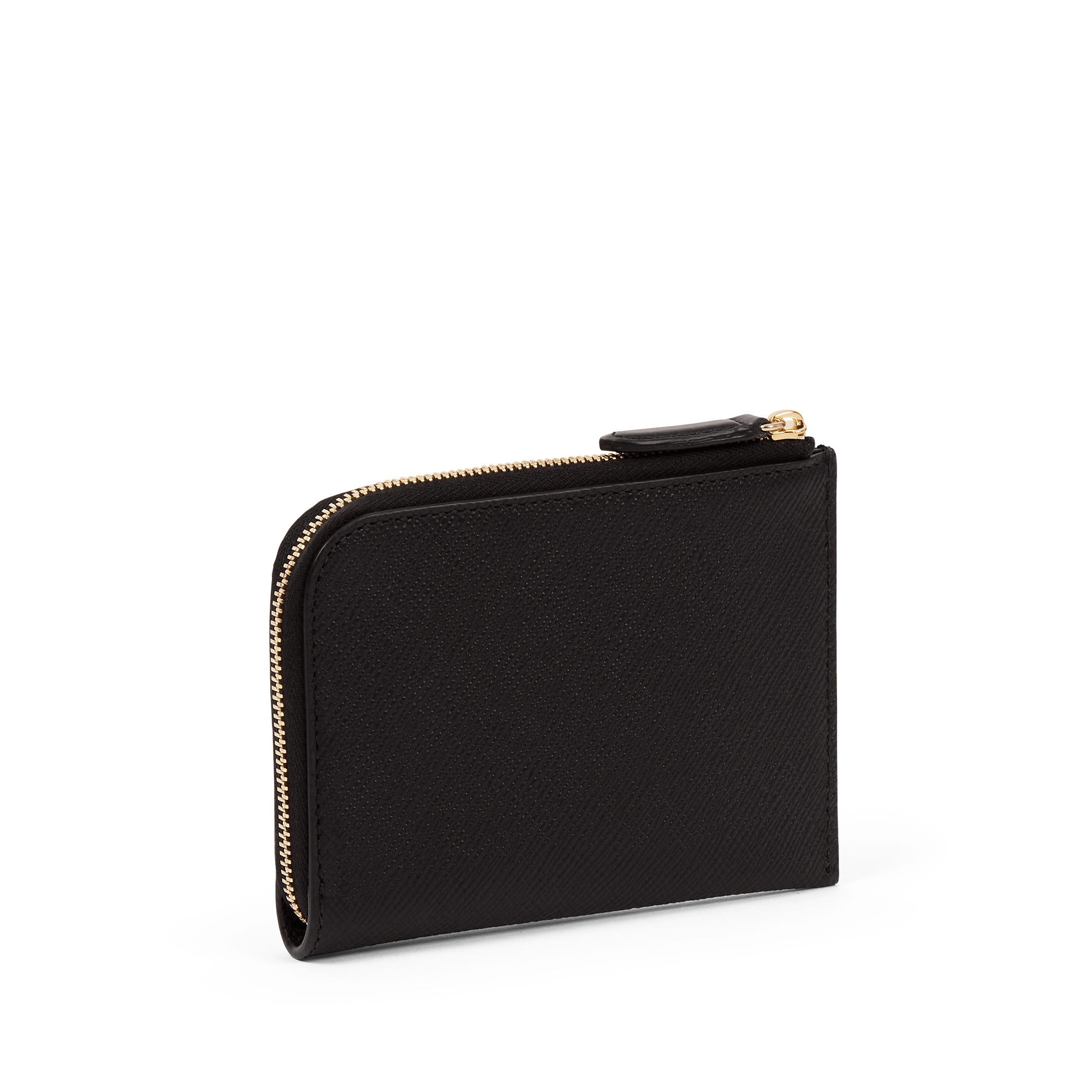 Small Flat Pouch in Panama - Black