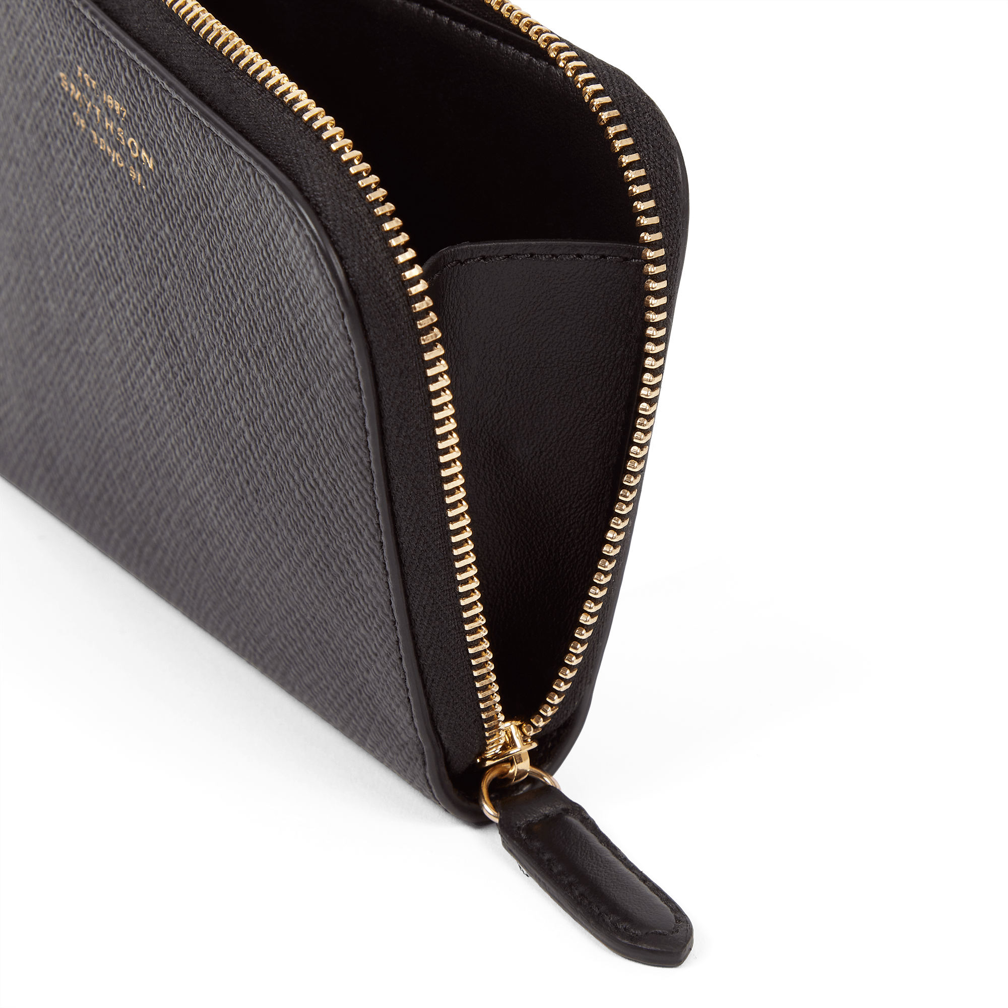 Small Flat Pouch in Panama - Black