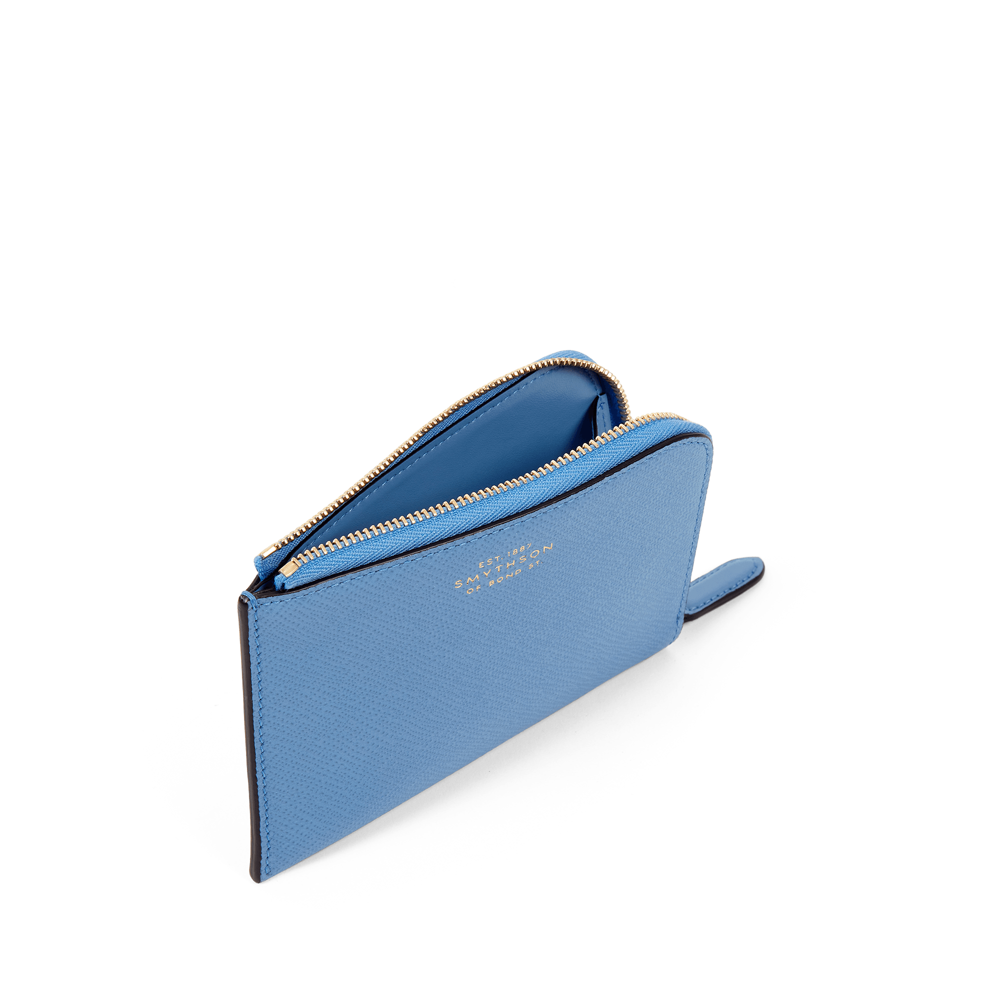 Small Flat Pouch in Panama - Nile Blue