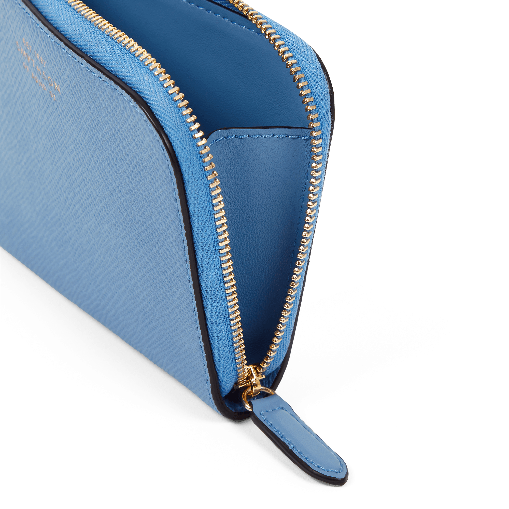 Small Flat Pouch in Panama - Nile Blue