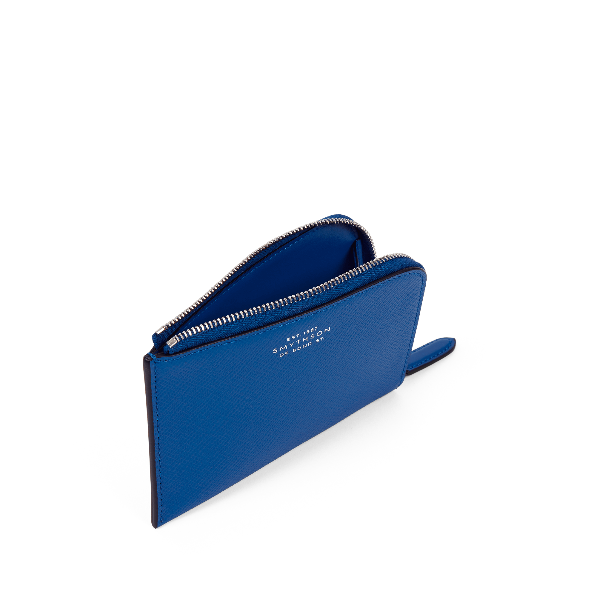 Small Flat Pouch in Panama - Cerulean