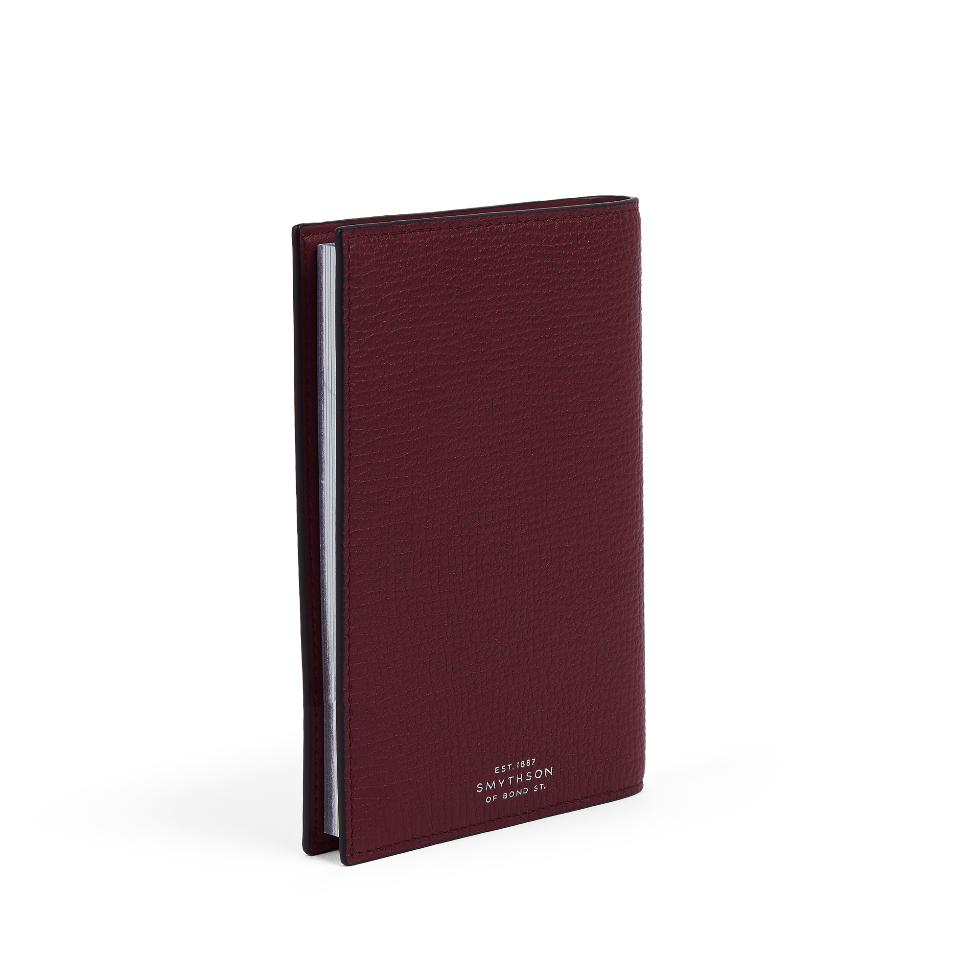 Evergreen Refillable Small Notebook in Ludlow - Dark Cherry