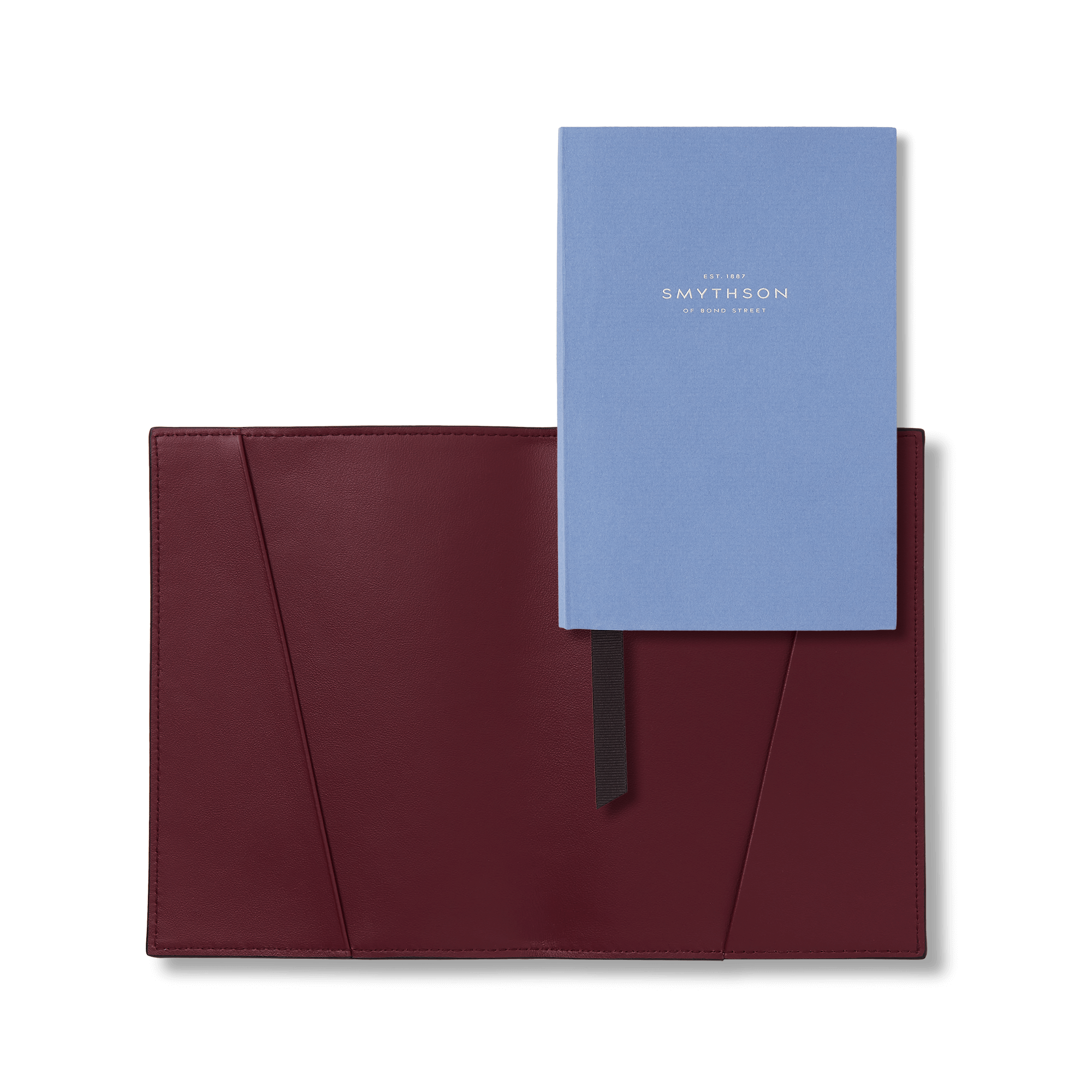 Evergreen Refillable Small Notebook in Ludlow - Dark Cherry