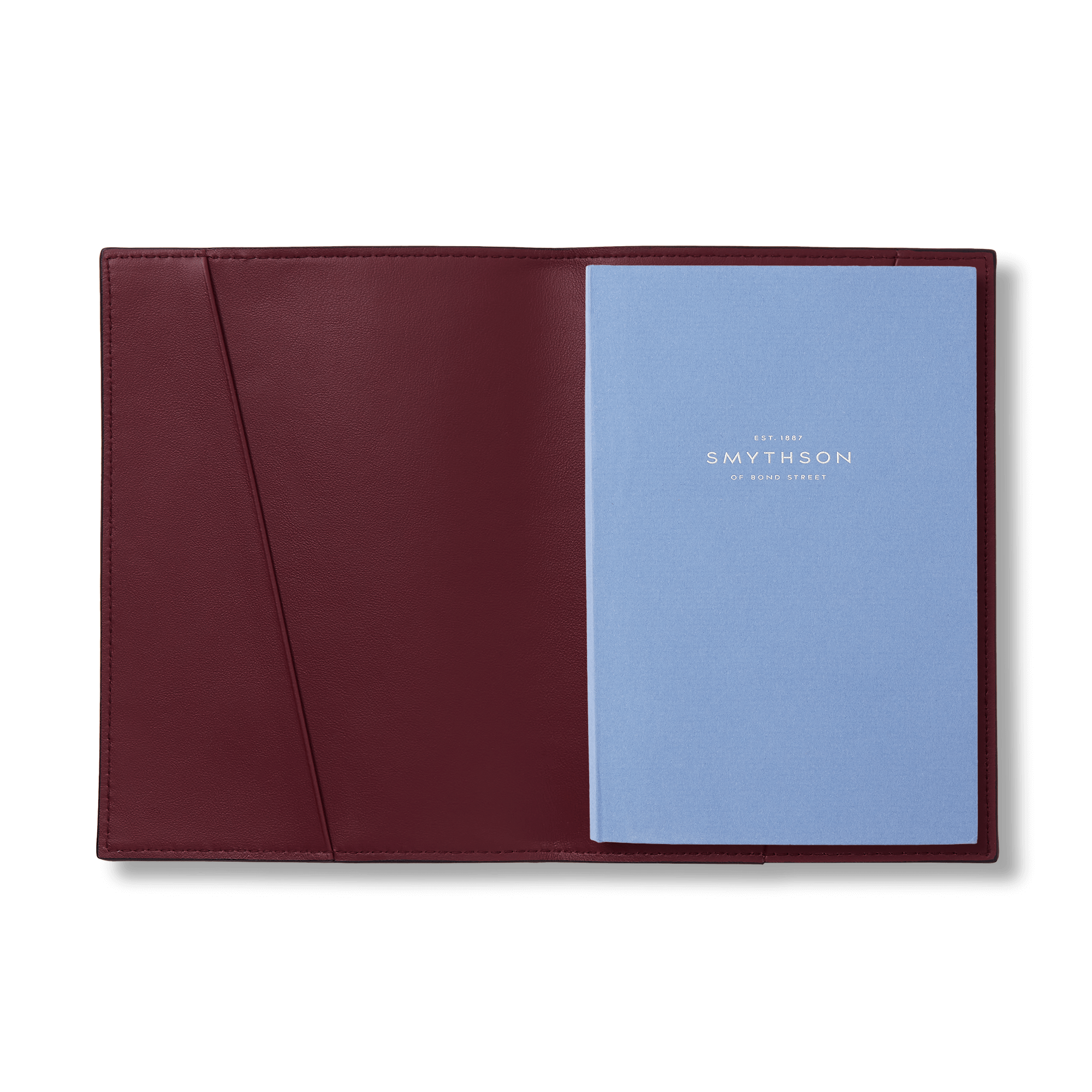 Evergreen Refillable Small Notebook in Ludlow - Dark Cherry