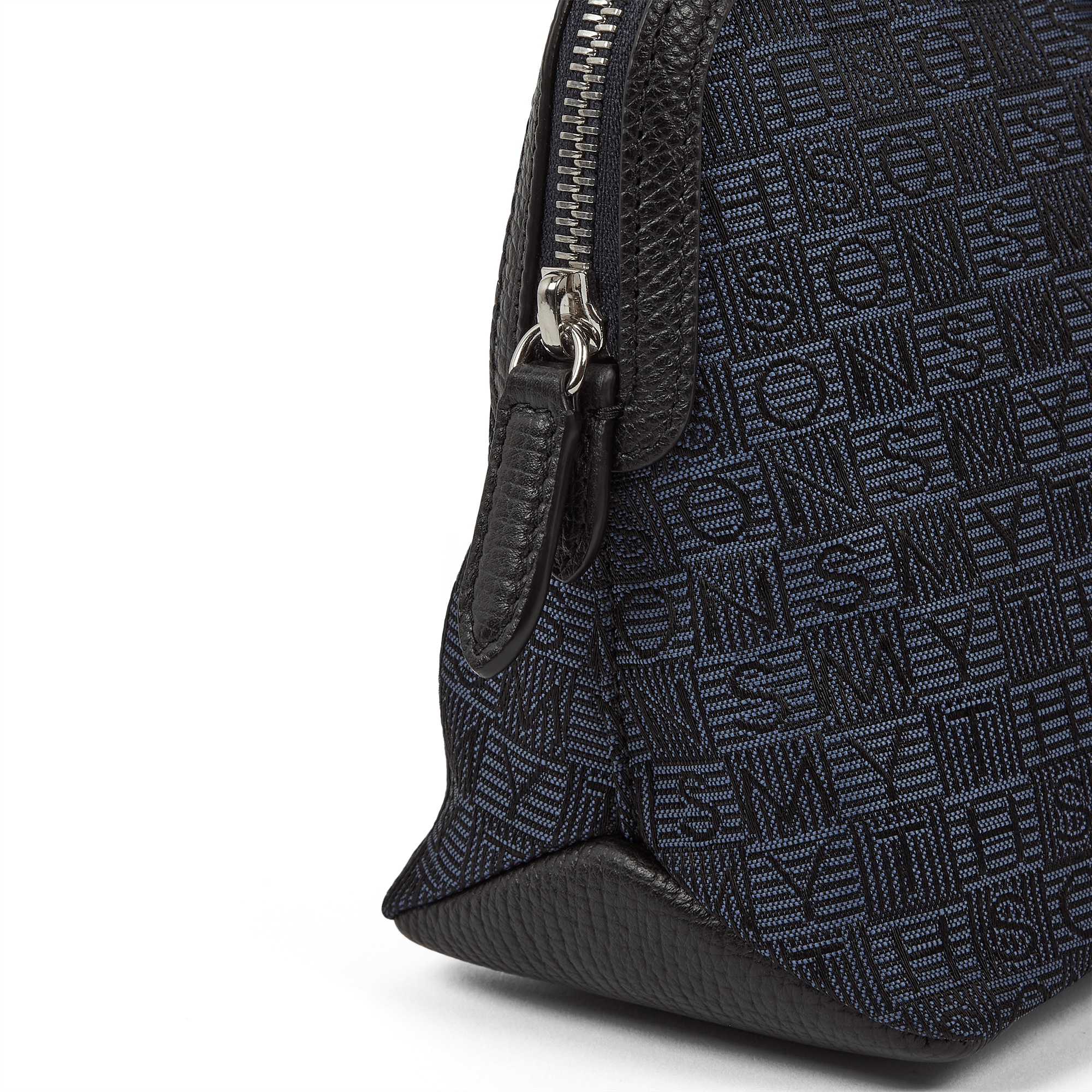 Travel Pouch in Stamp Canvas - Navy Stamp