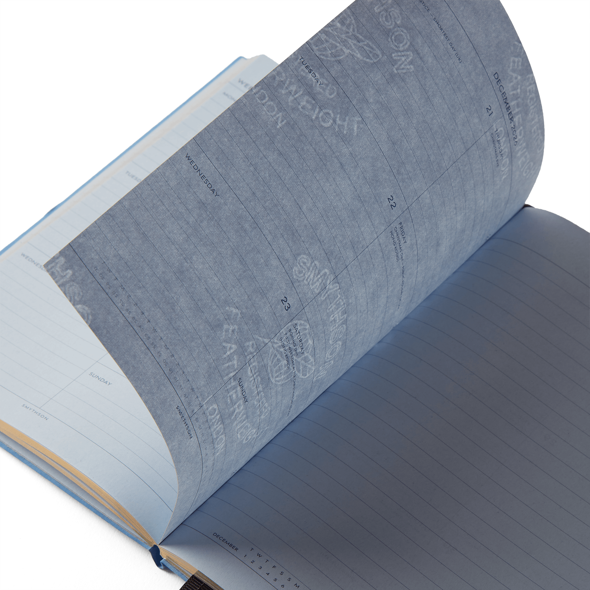 2026 Evergreen Weekly Diary Refill - Gold