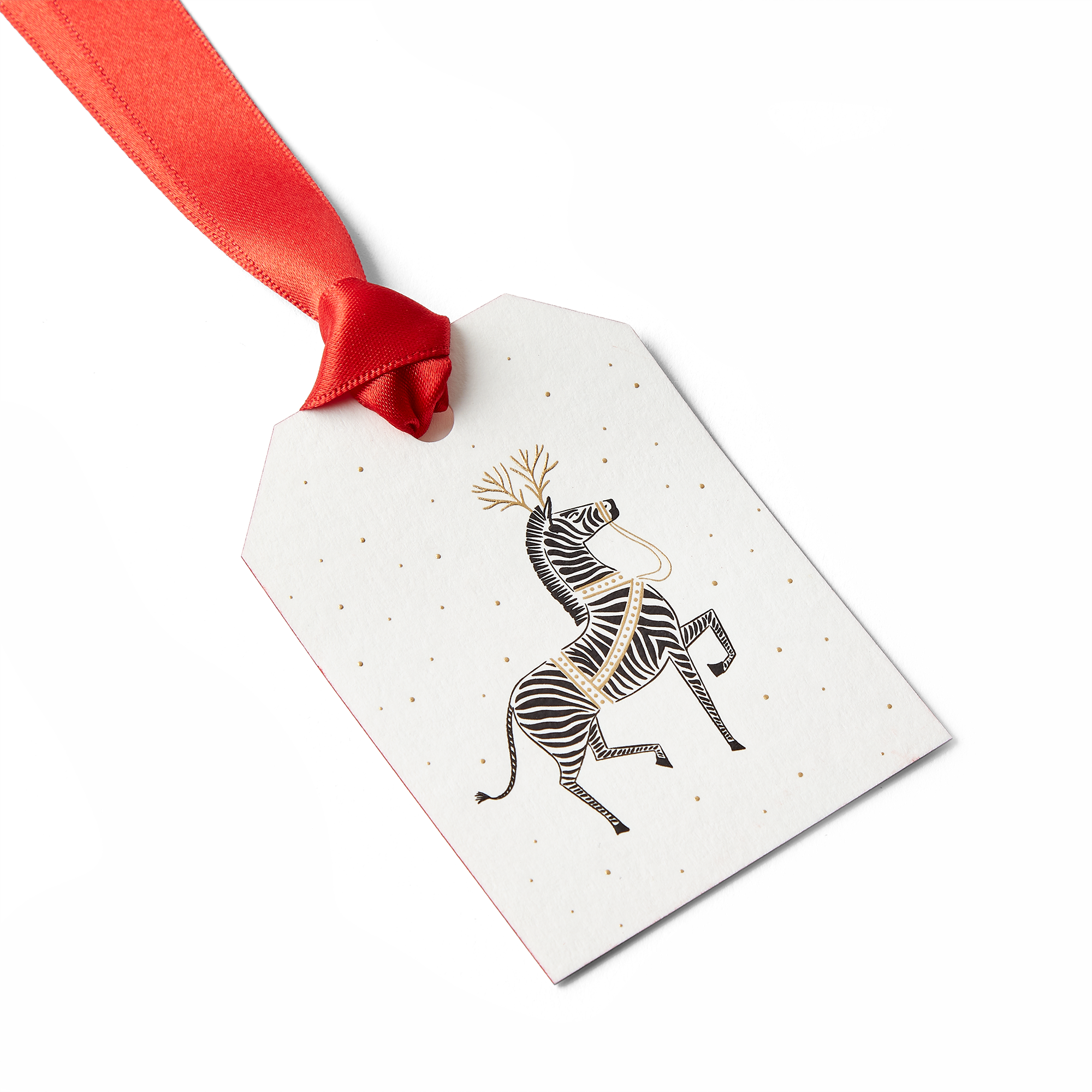 Zebra Gift Tag Set - White