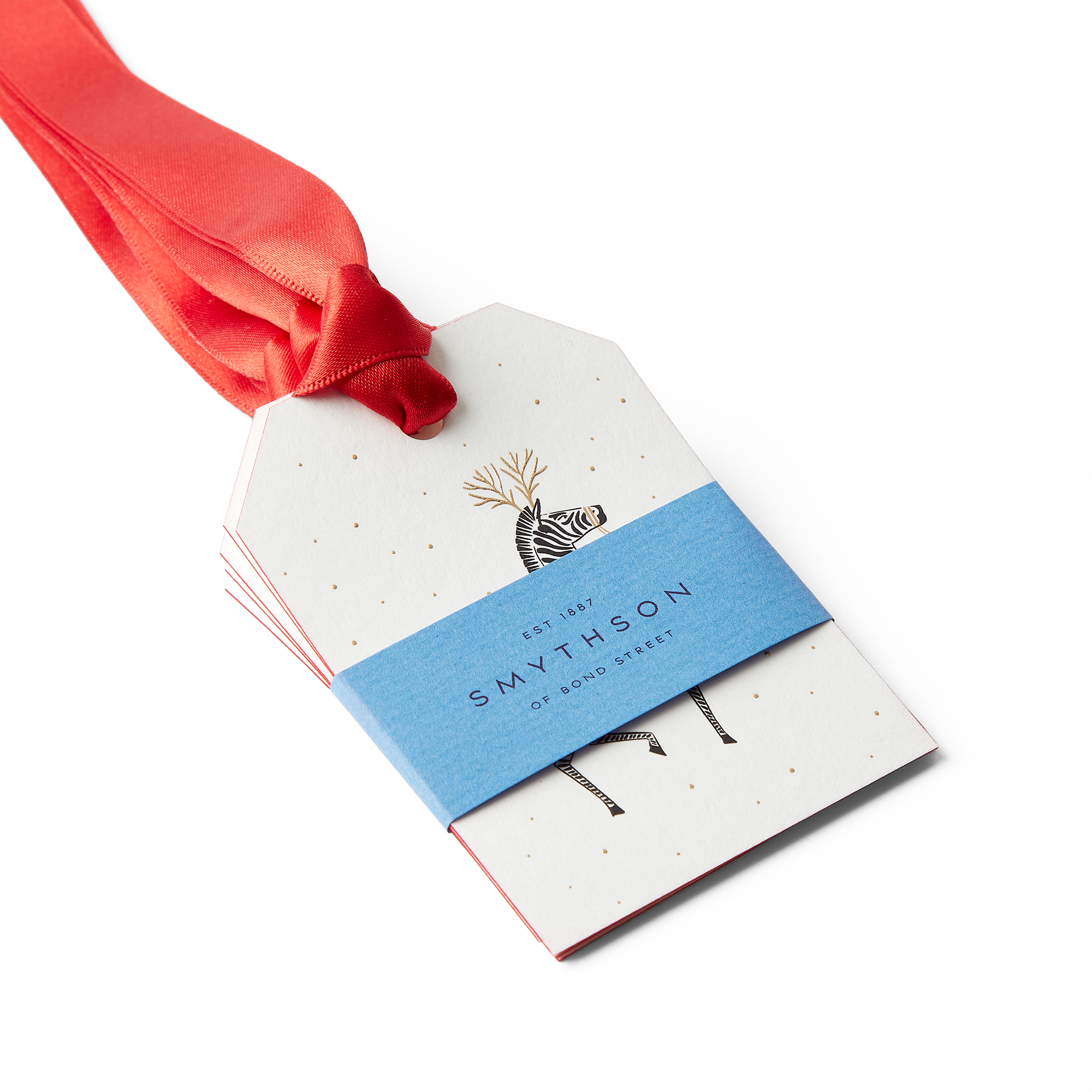 Zebra Gift Tag Set - White