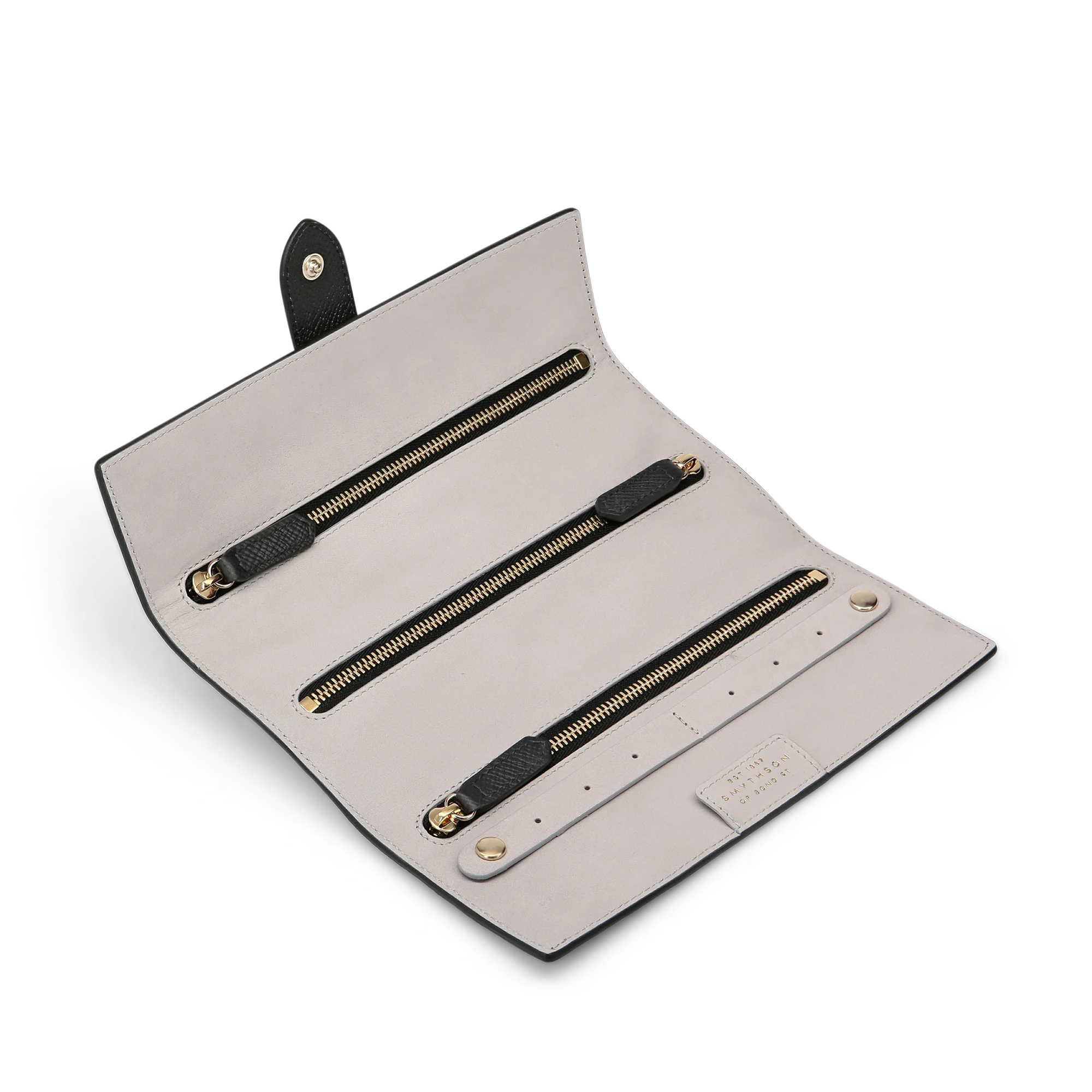 Small Jewellery Roll in Panama - Black