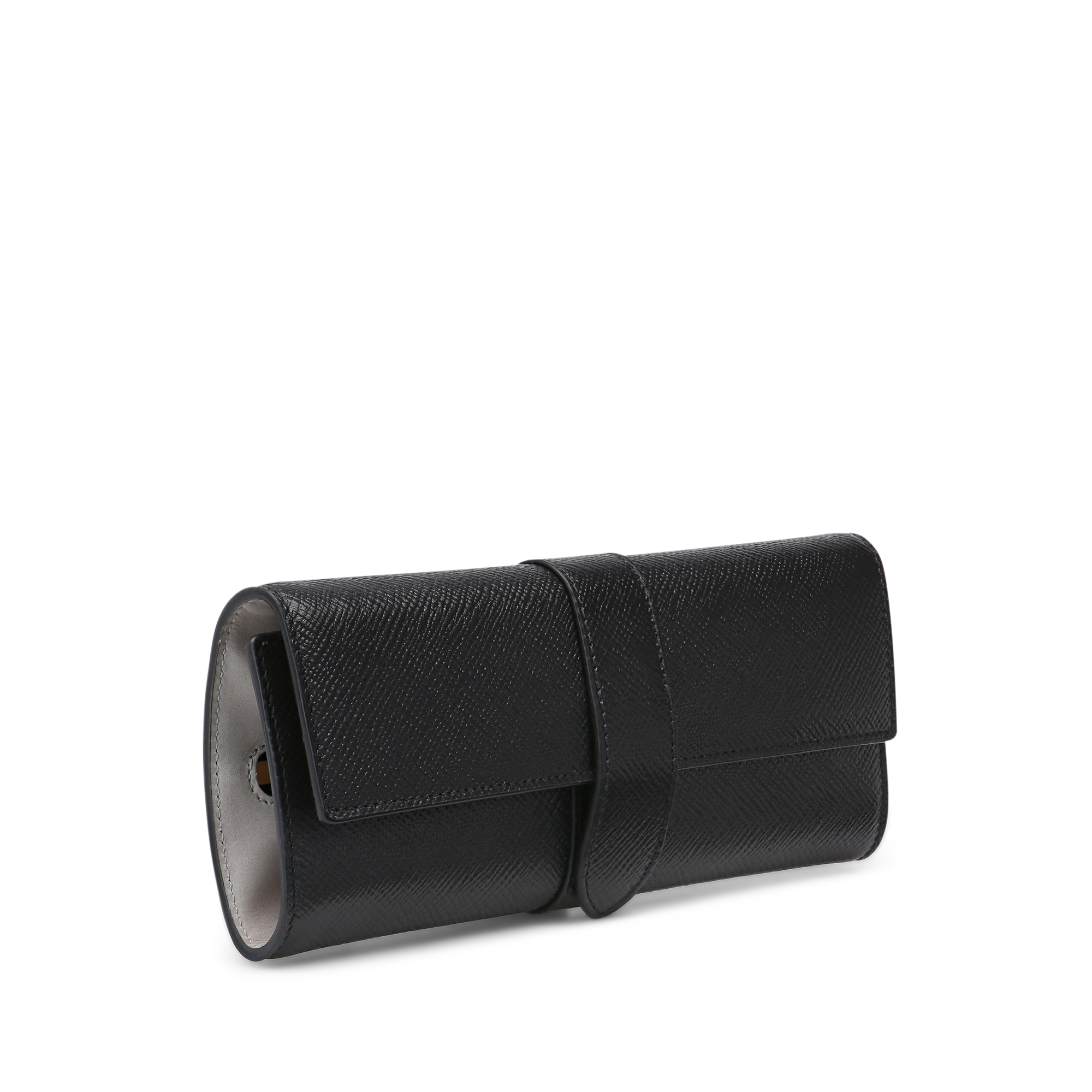 Small Jewellery Roll in Panama - Black