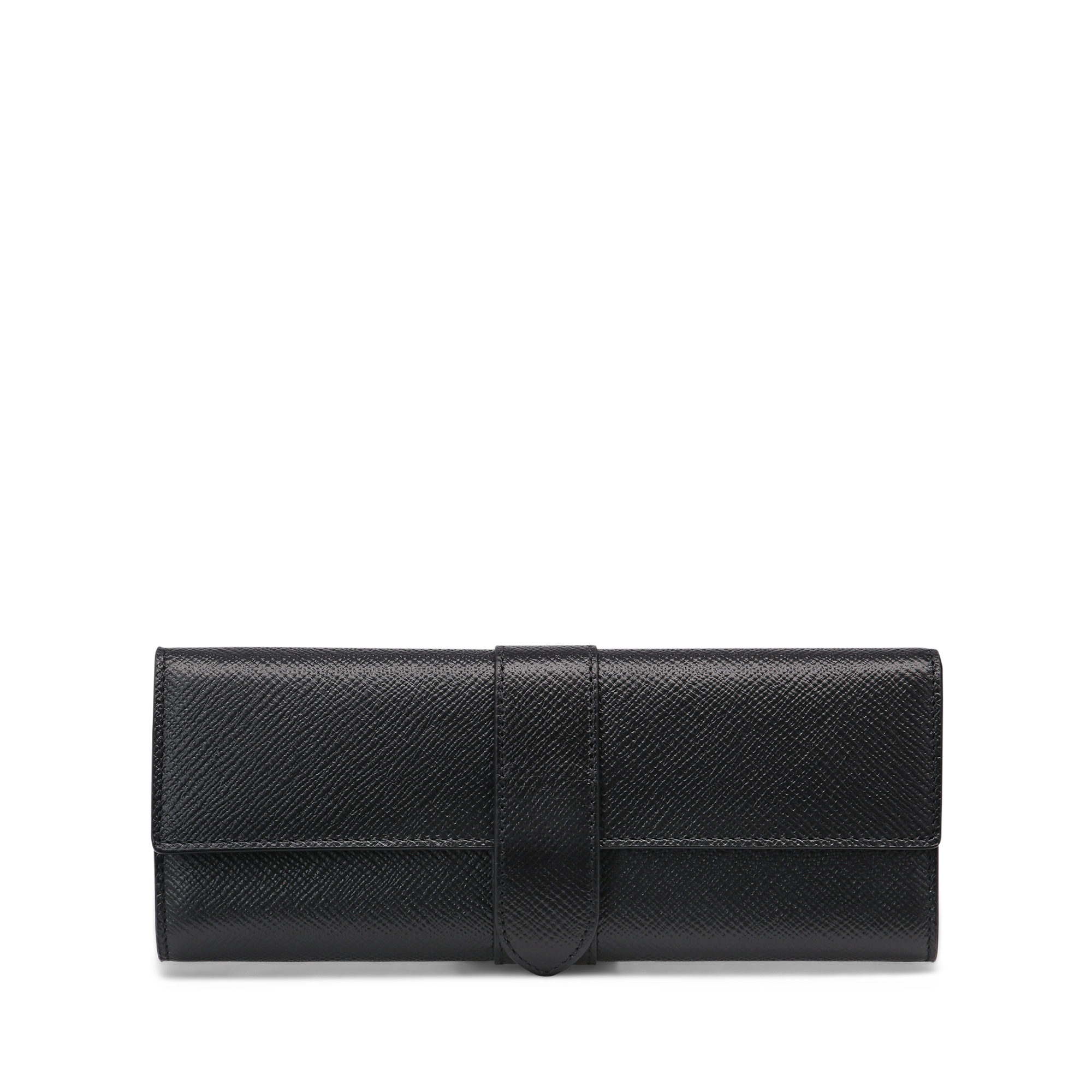 Small Jewellery Roll in Panama - Black