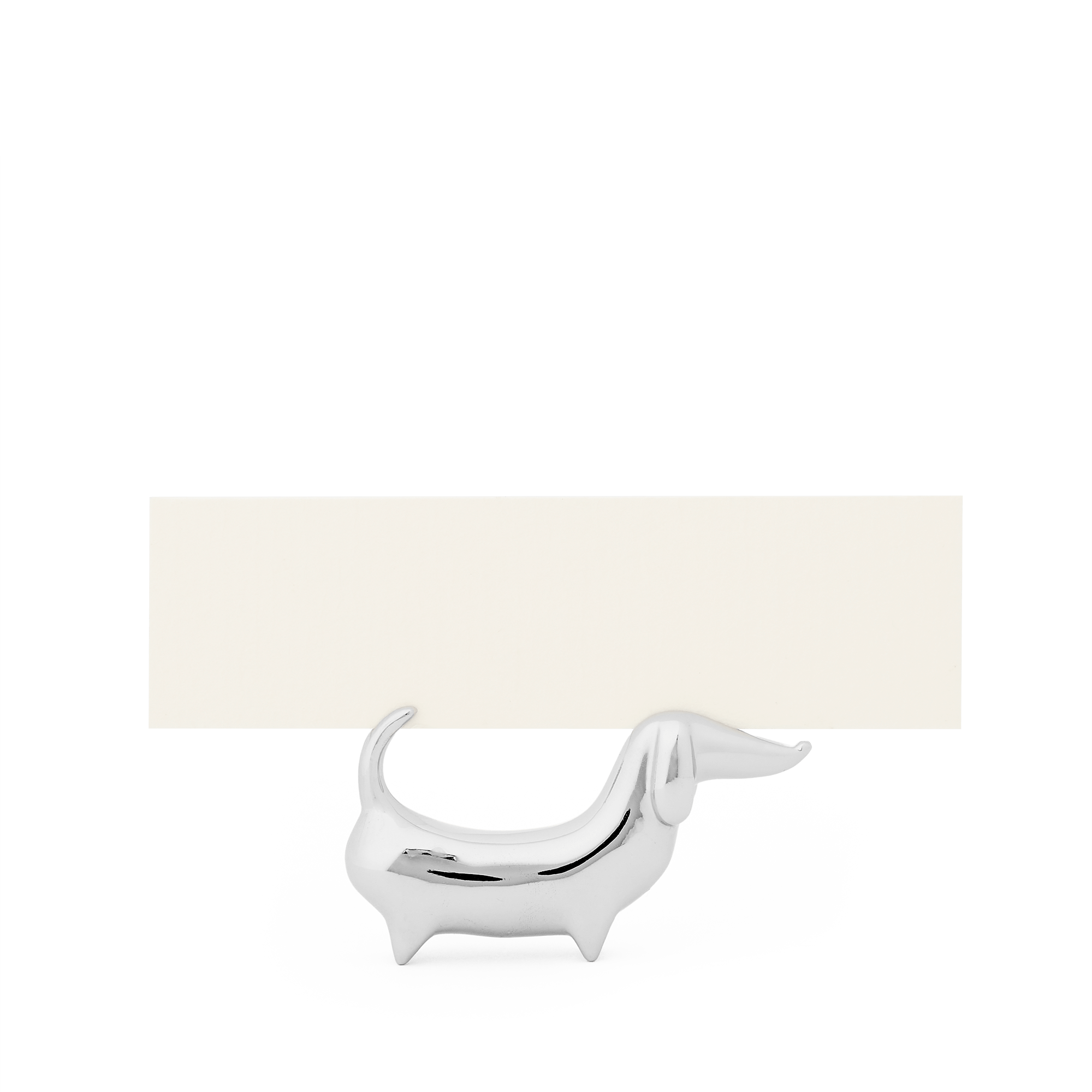 Dog Place Card Holders - Silver