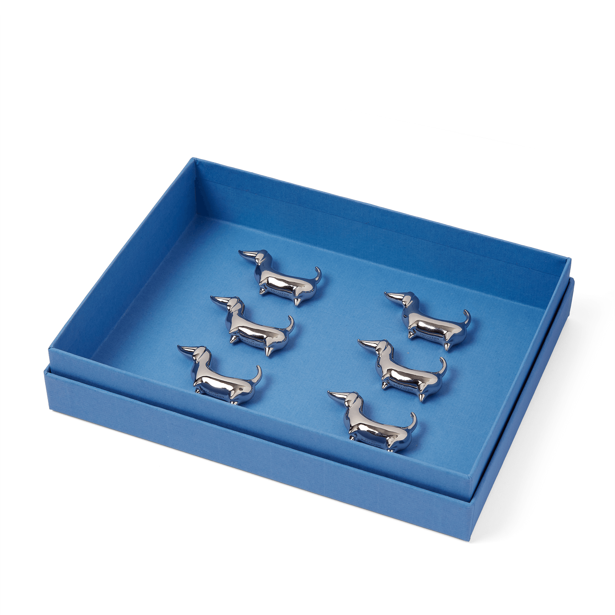 Dog Place Card Holders - Silver