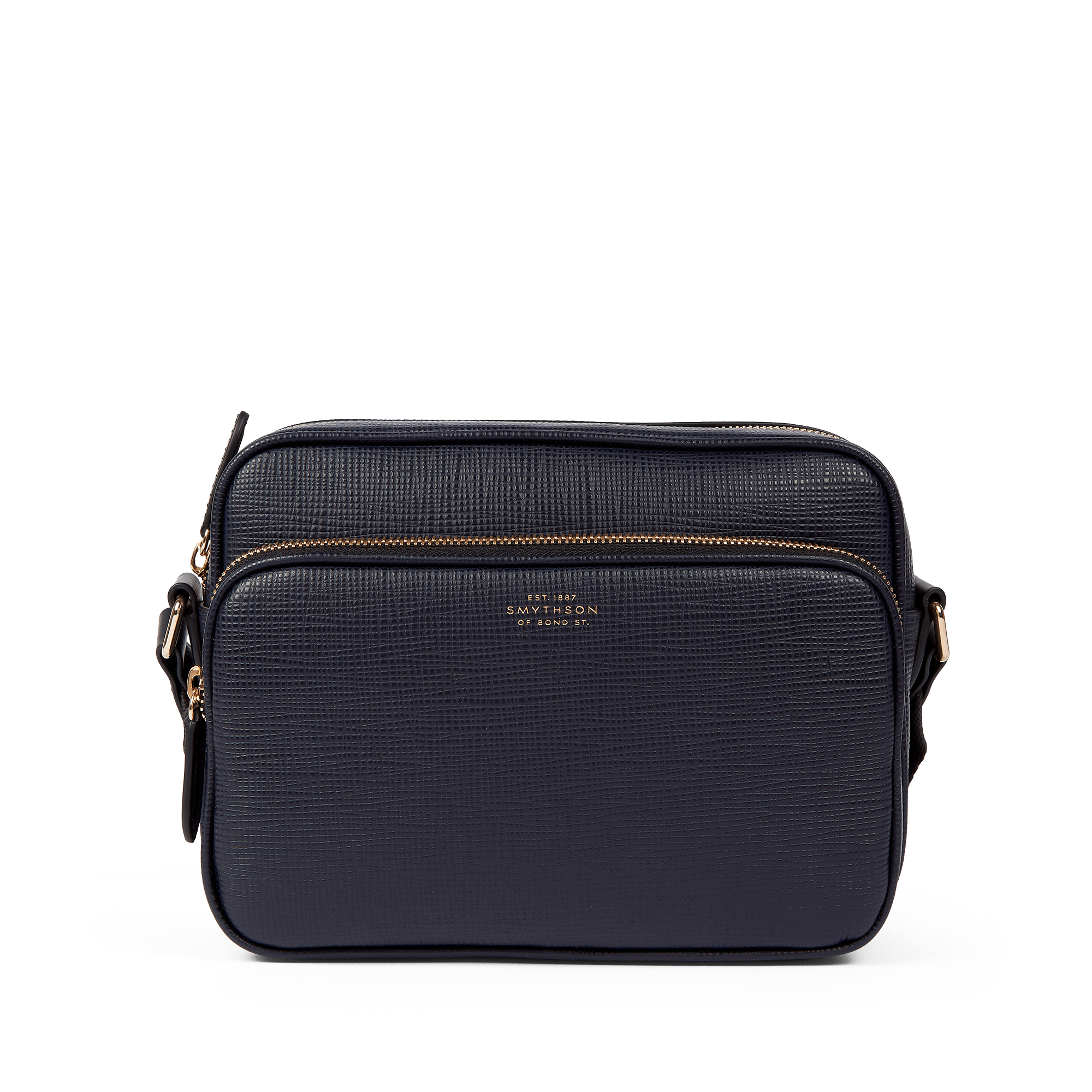 Double Zip Pouch Crossbody Bag in Panama - Navy