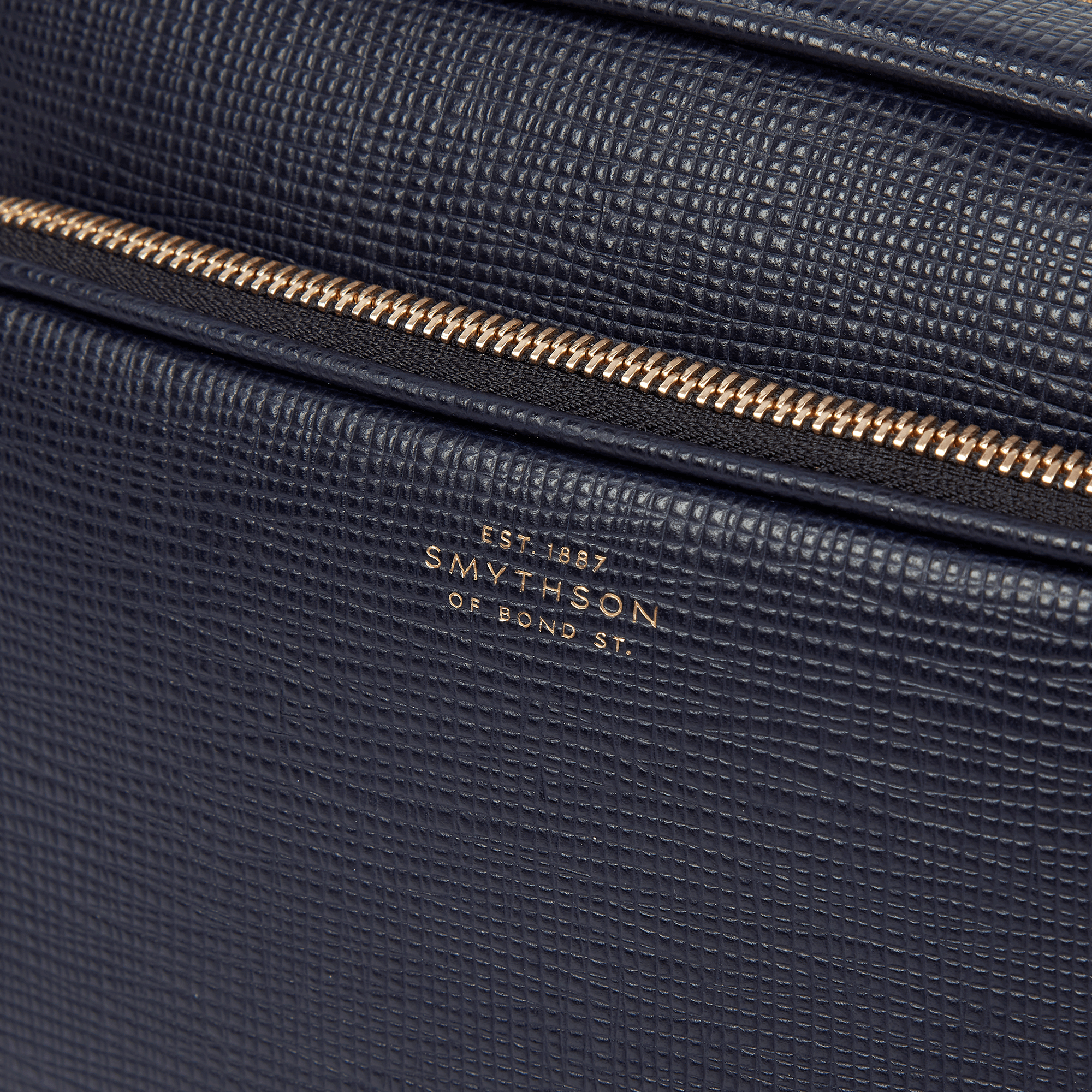 Double Zip Pouch Crossbody Bag in Panama - Navy