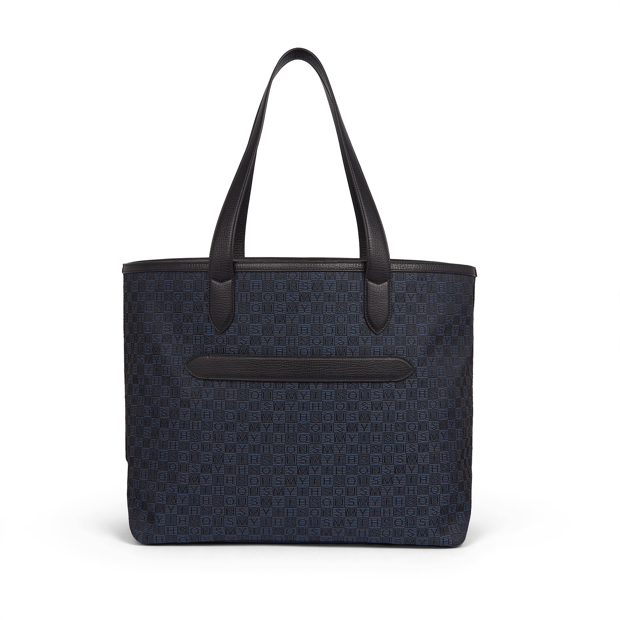Tragetasche aus „Stamp“-Canvas – Navy Stamp