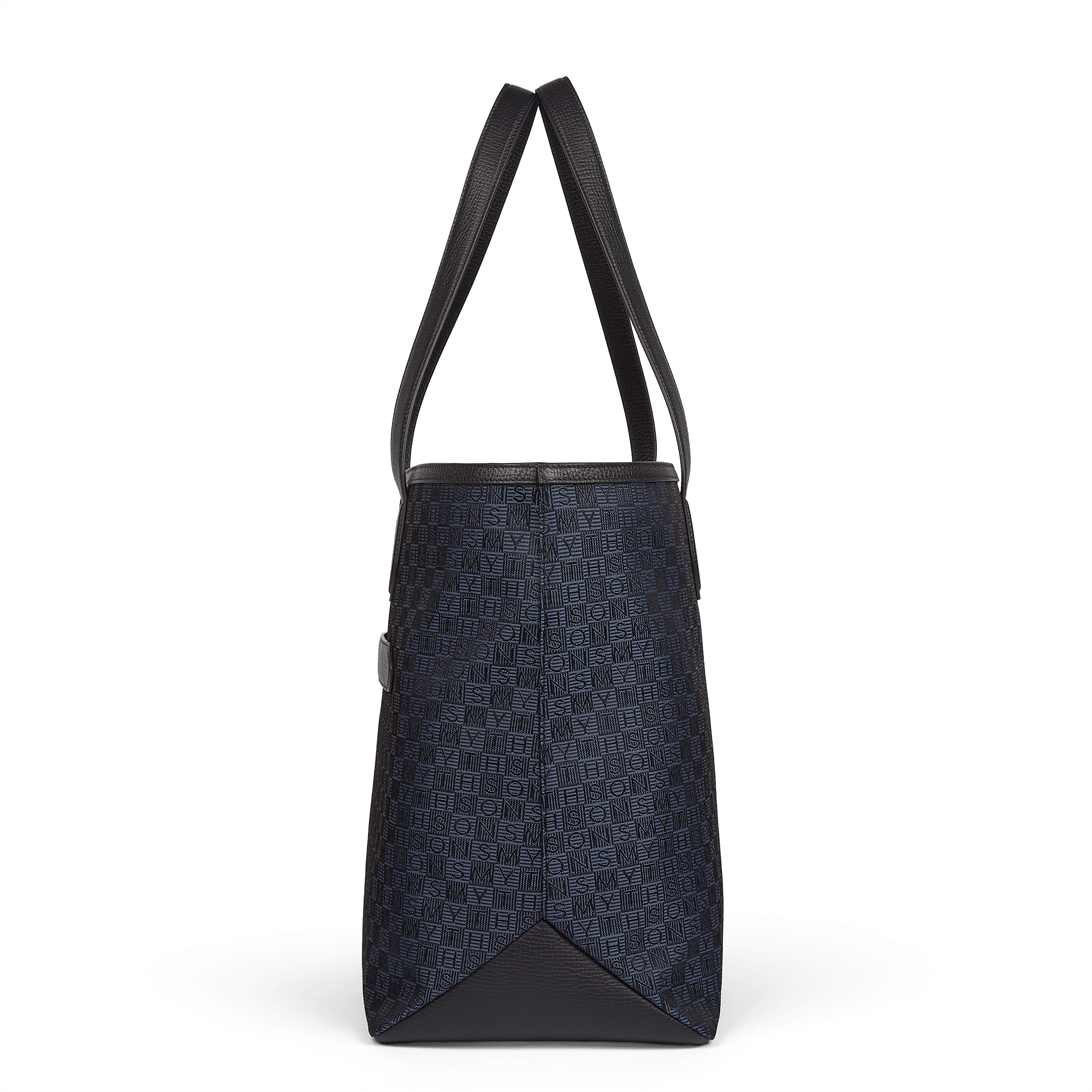Tragetasche aus „Stamp“-Canvas – Navy Stamp