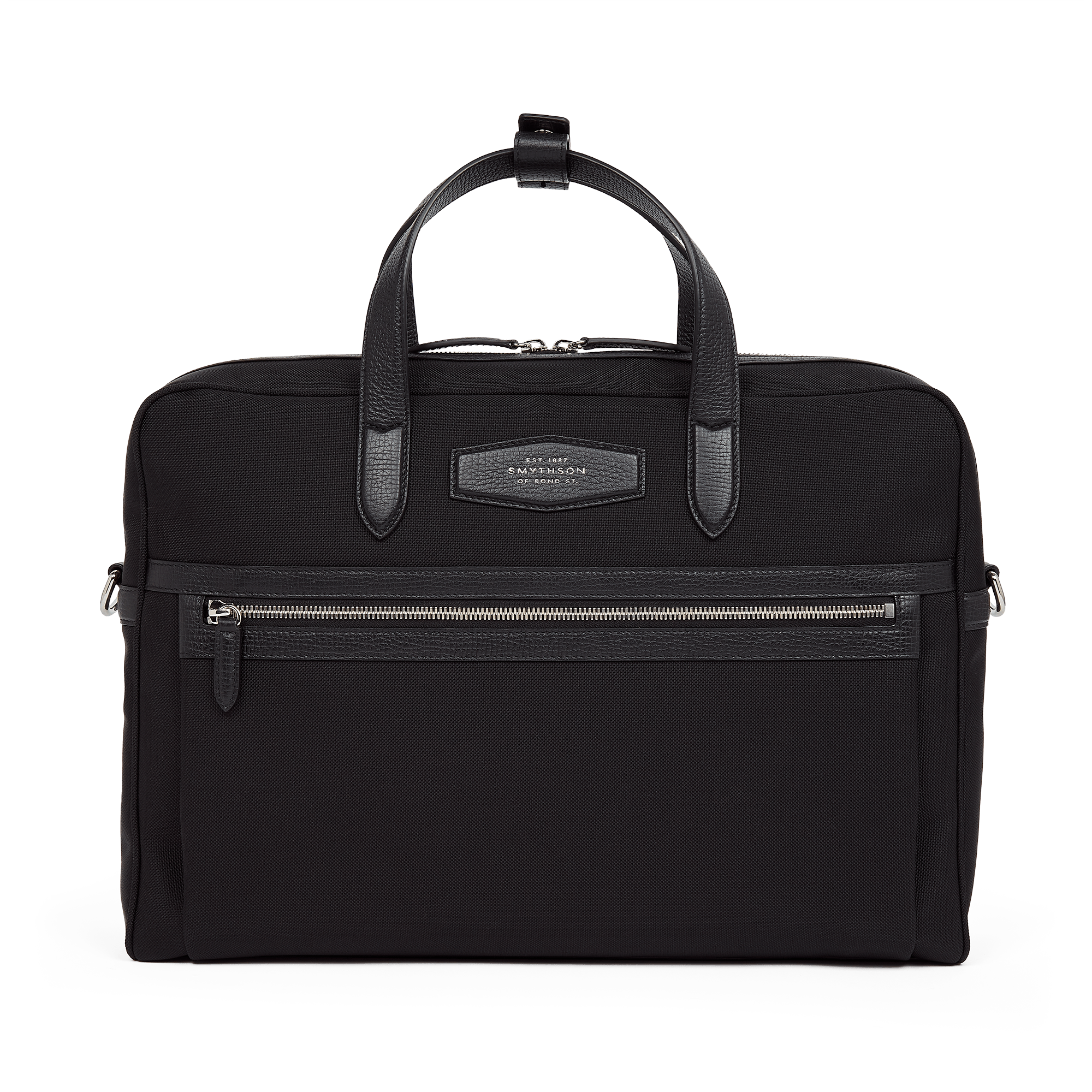 Slim Briefcase in  Norton Canvas - Black