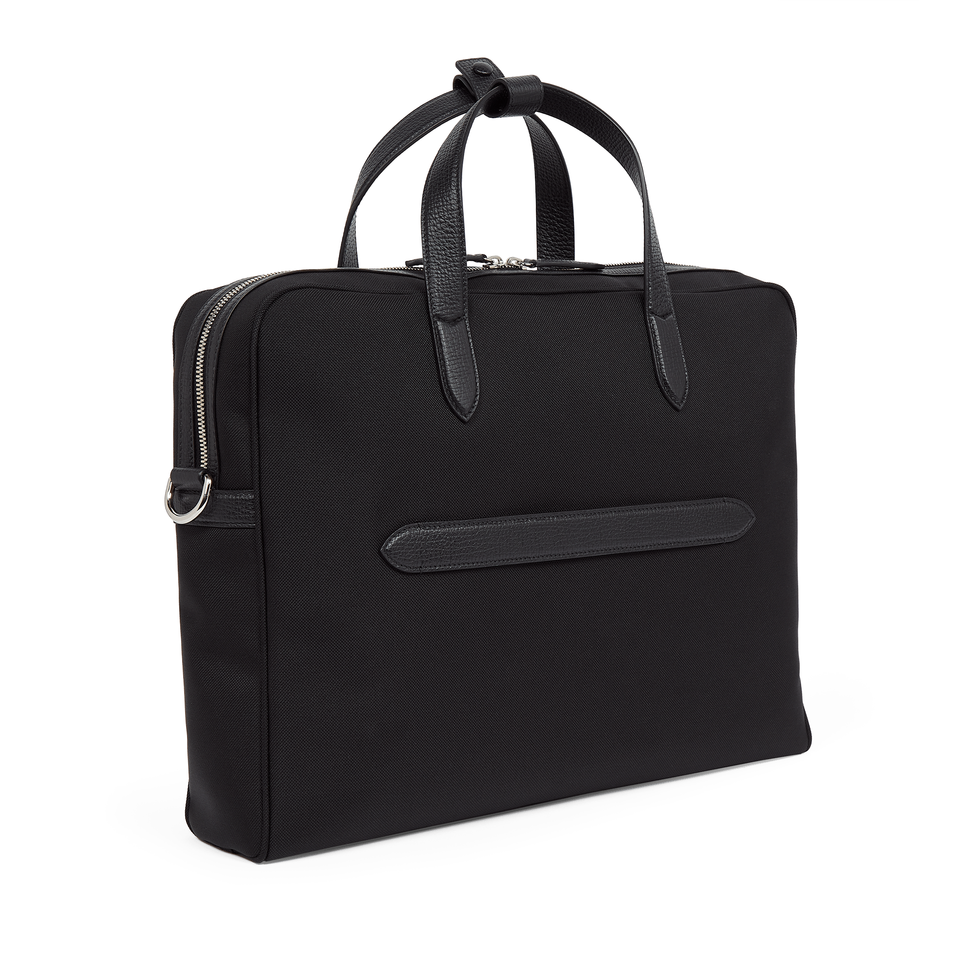 Slim Briefcase in  Norton Canvas - Black