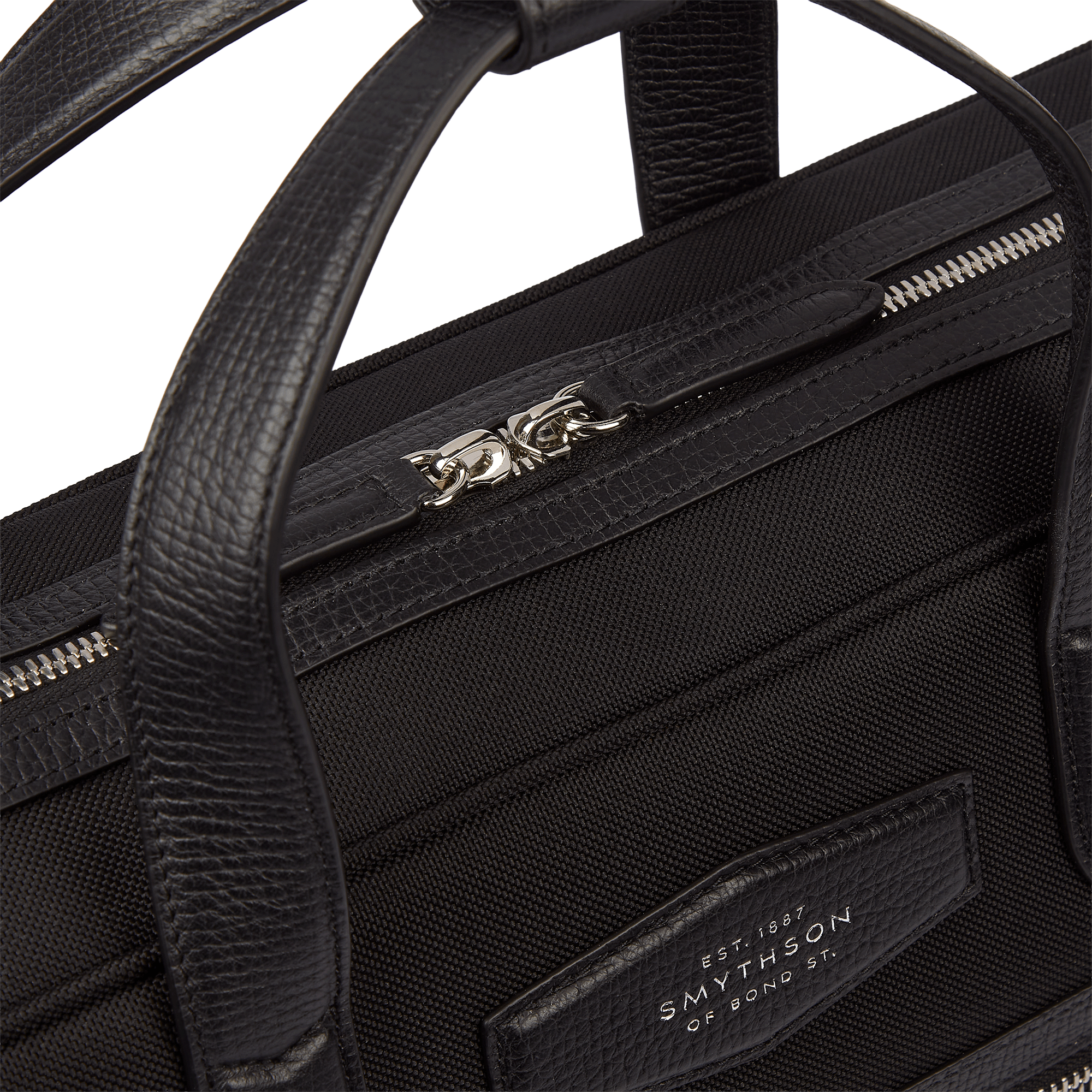 Slim Briefcase in  Norton Canvas - Black