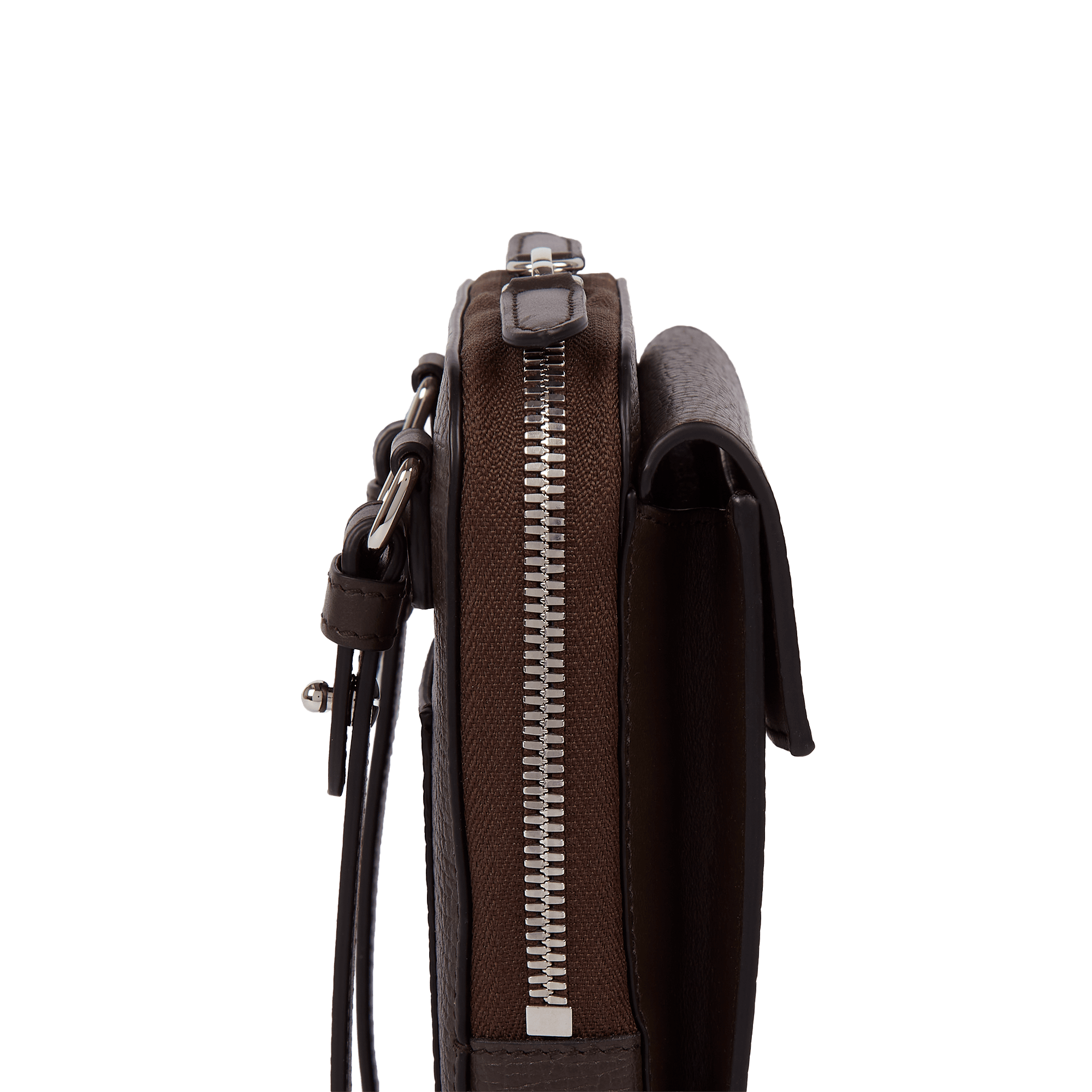 Crossbody Pouch in Ludlow - Dark Brown