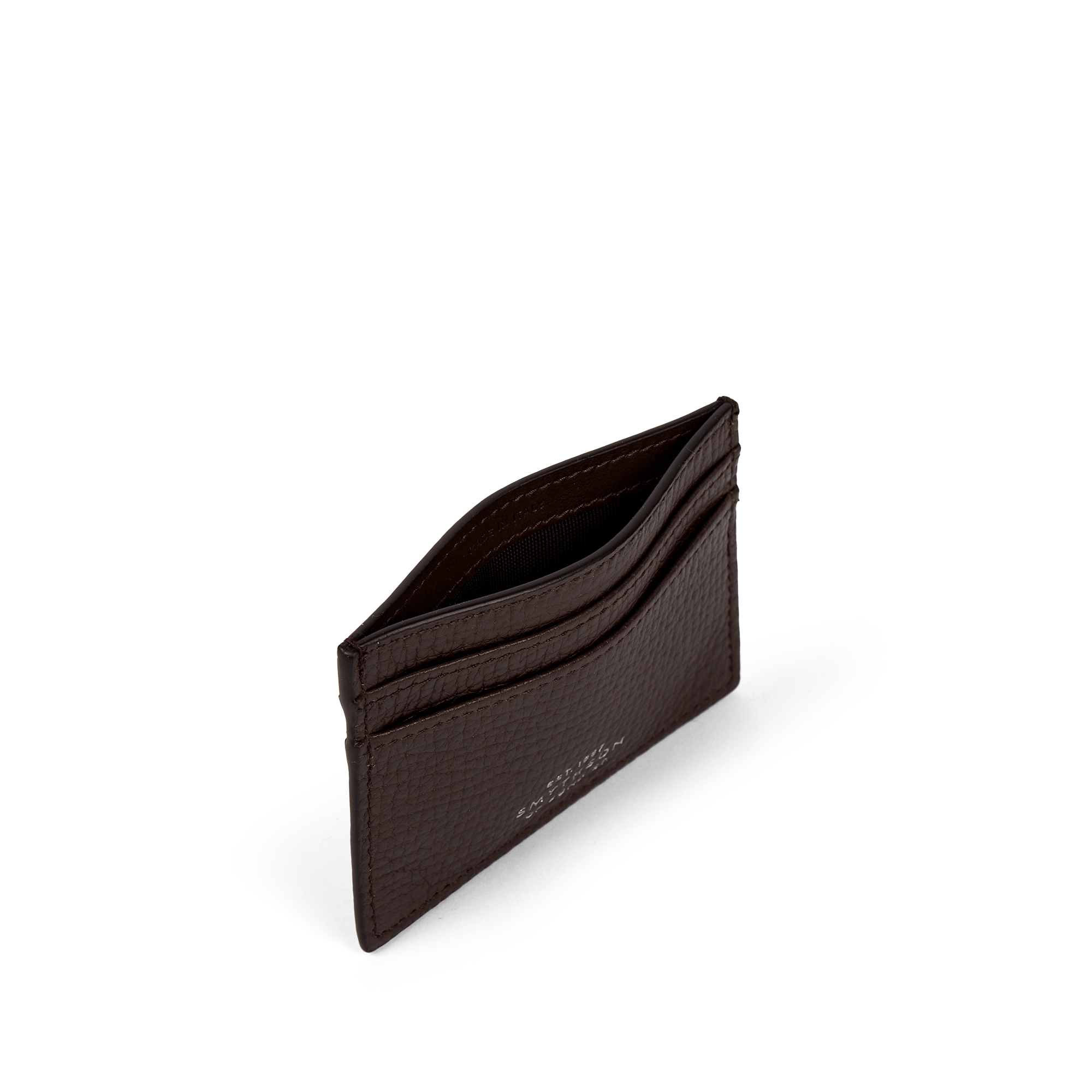 Flat Card Holder in Ludlow - Dark Brown