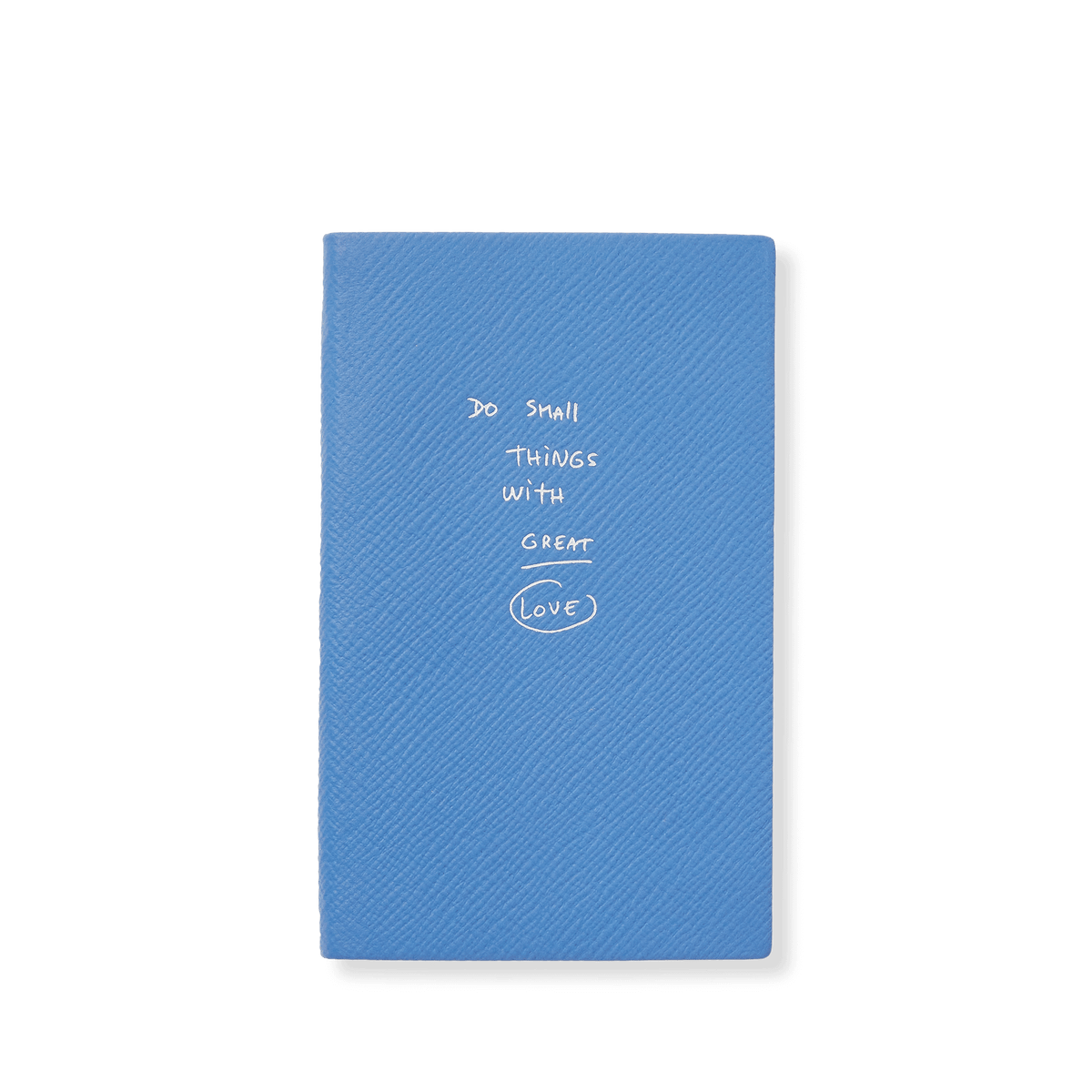 Smythson x Thomas Lélu 'Do Small Things' Panama Notebook in Nile Blue