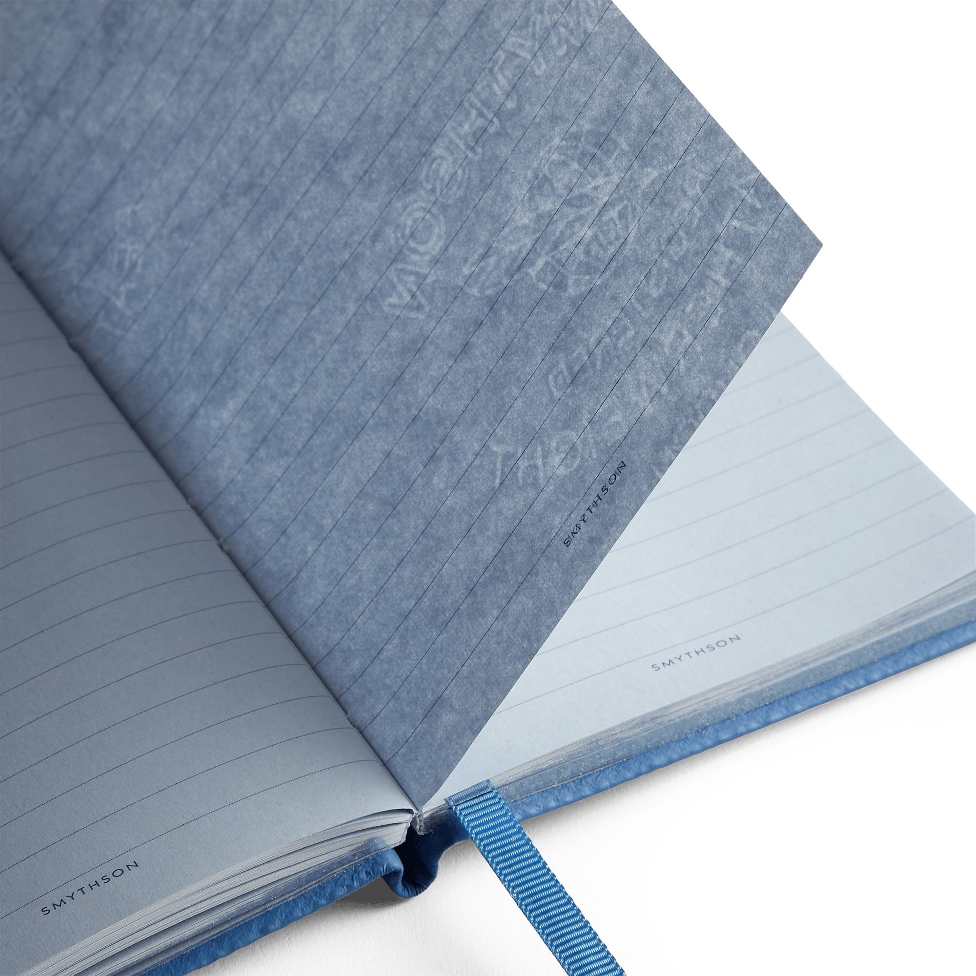 Smythson x Thomas Lélu 'Do Small Things' Panama Notebook - Nile Blue