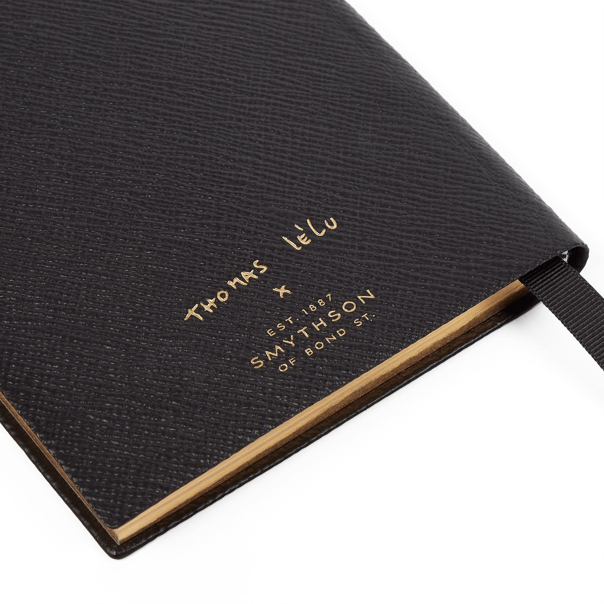 Smythson x Thomas Lélu 'To Do List' Chelsea Notebook in Panama - Black