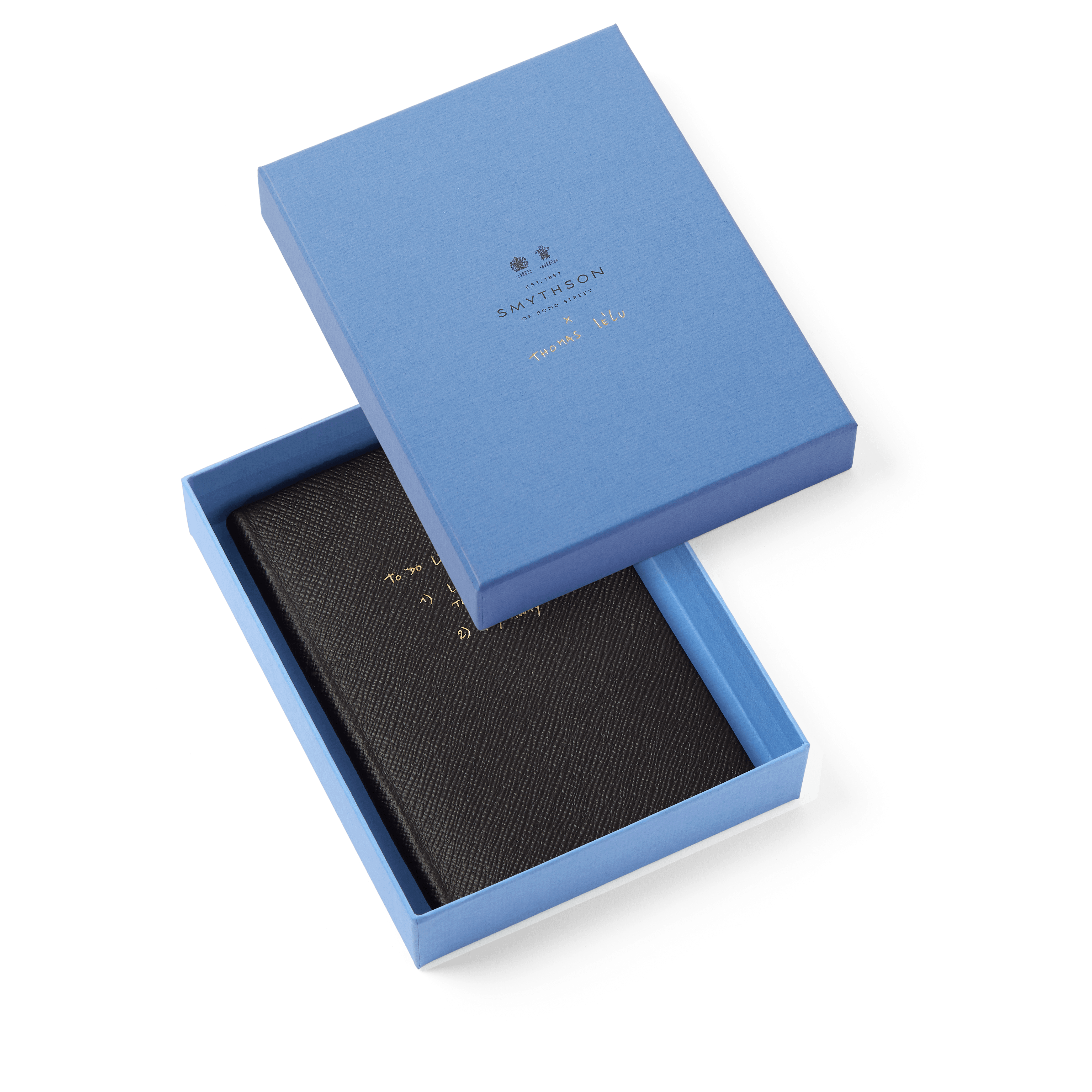 Smythson x Thomas Lélu 'To Do List' Chelsea Notebook in Panama - Black