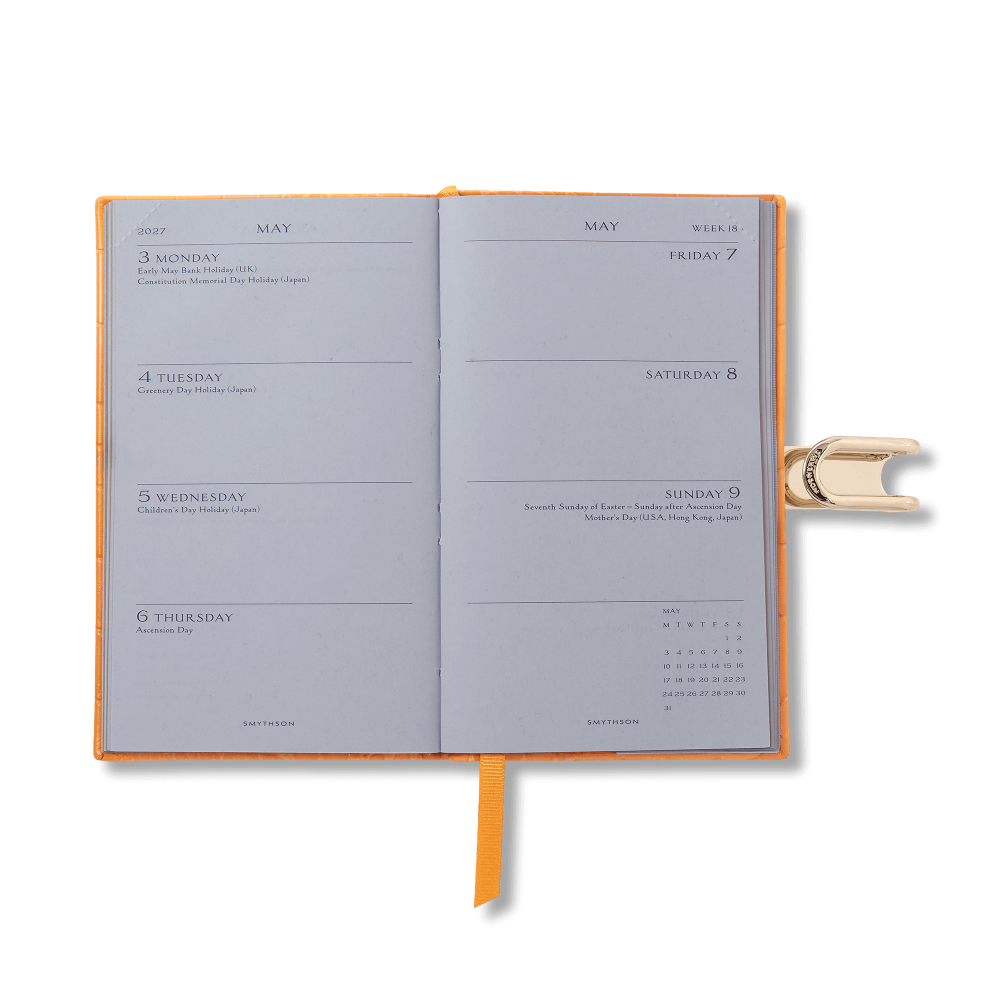 2026-2027 Panama Weekly Diary with Slide in Mara - Light Orange