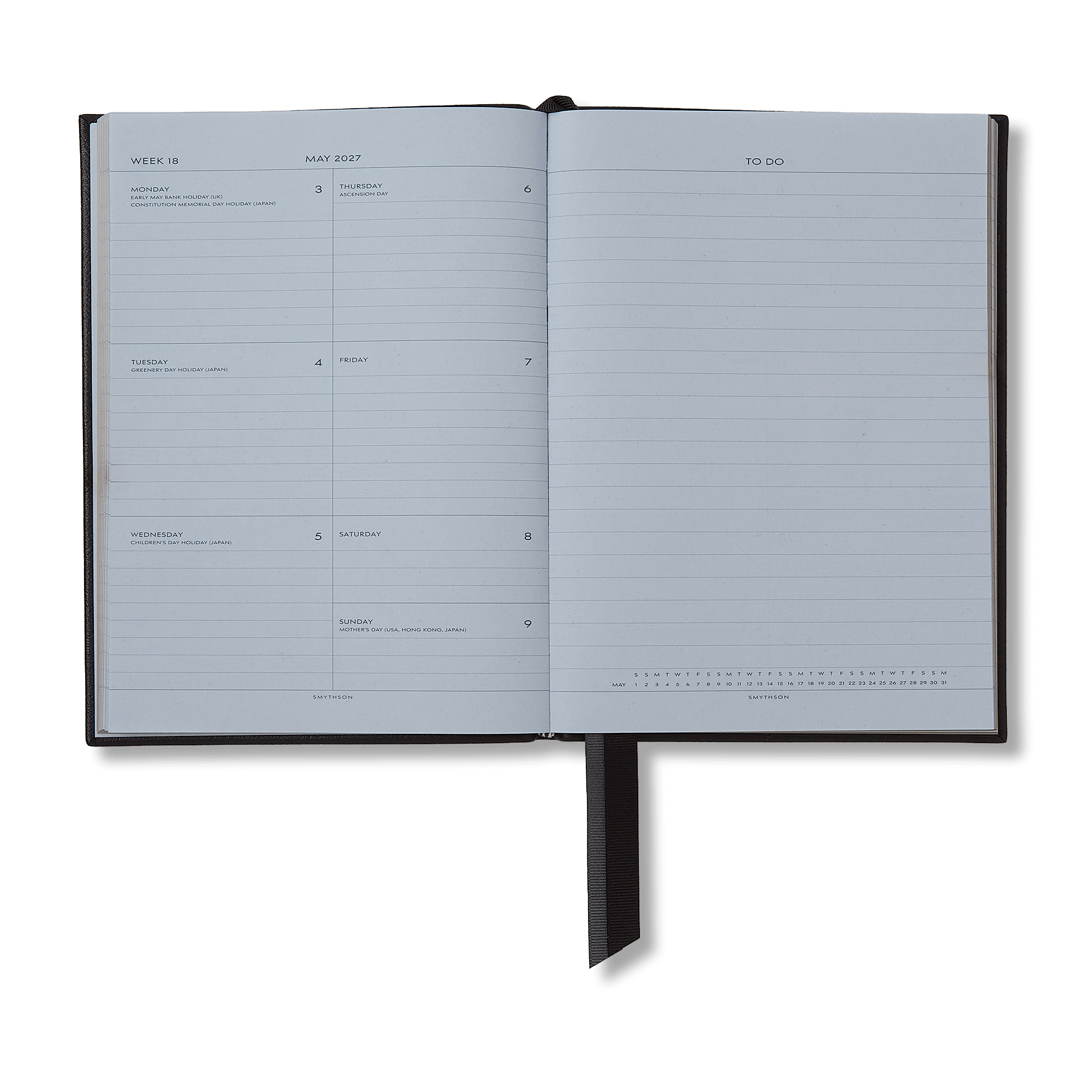2026-2027 Soho Weekly Diary in Panama - Black