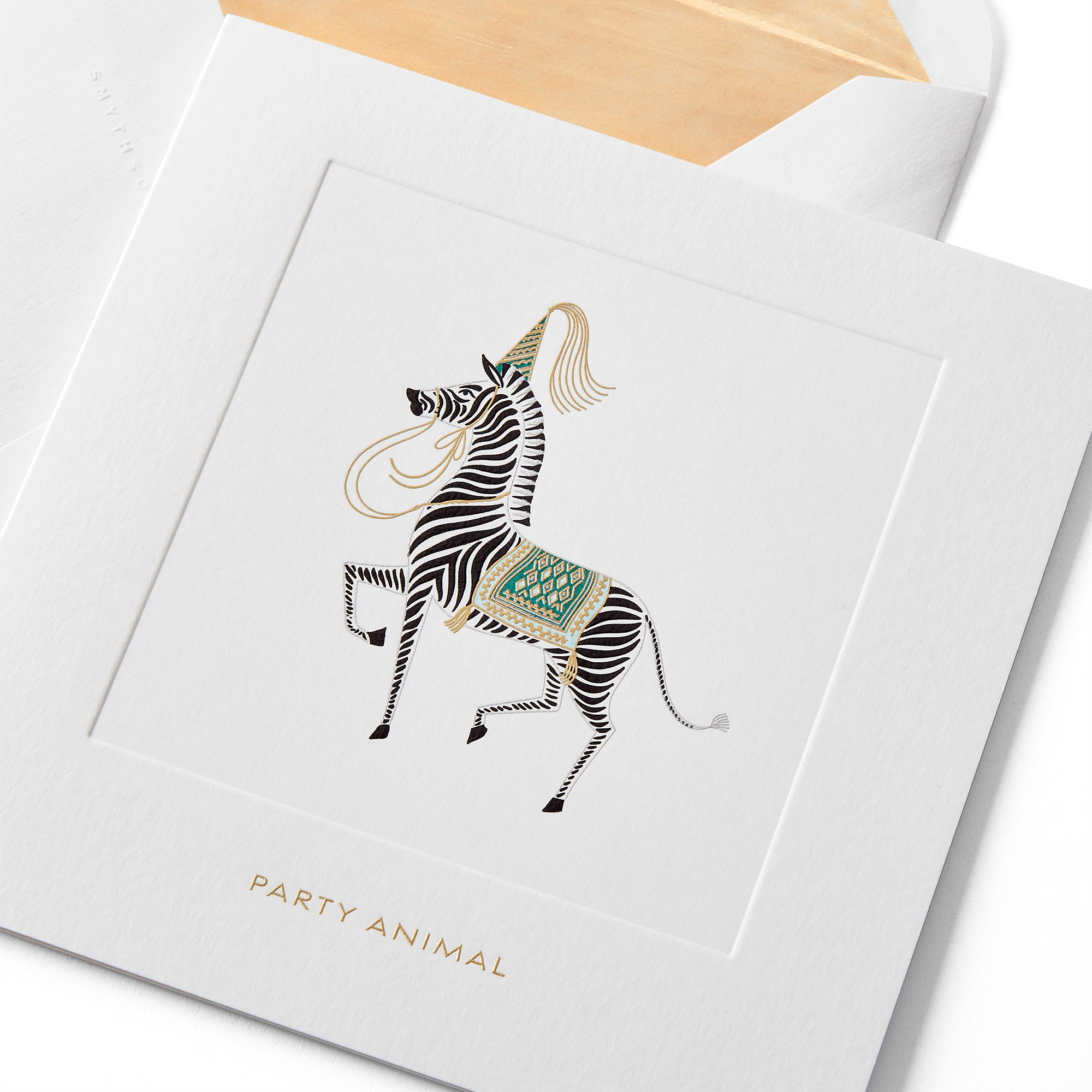 Birthday Zebra Card