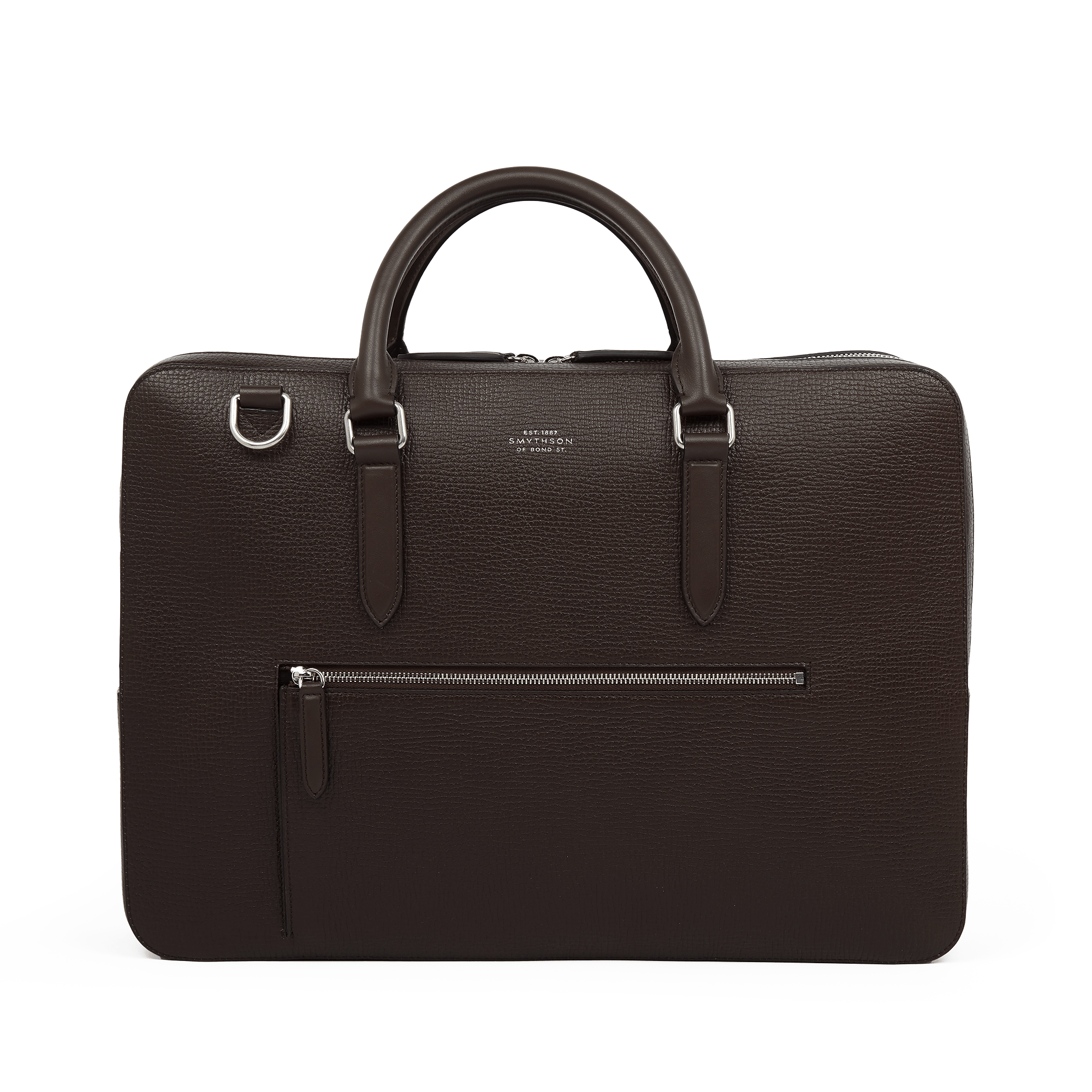 Large Briefcase with Zip Front in Ludlow