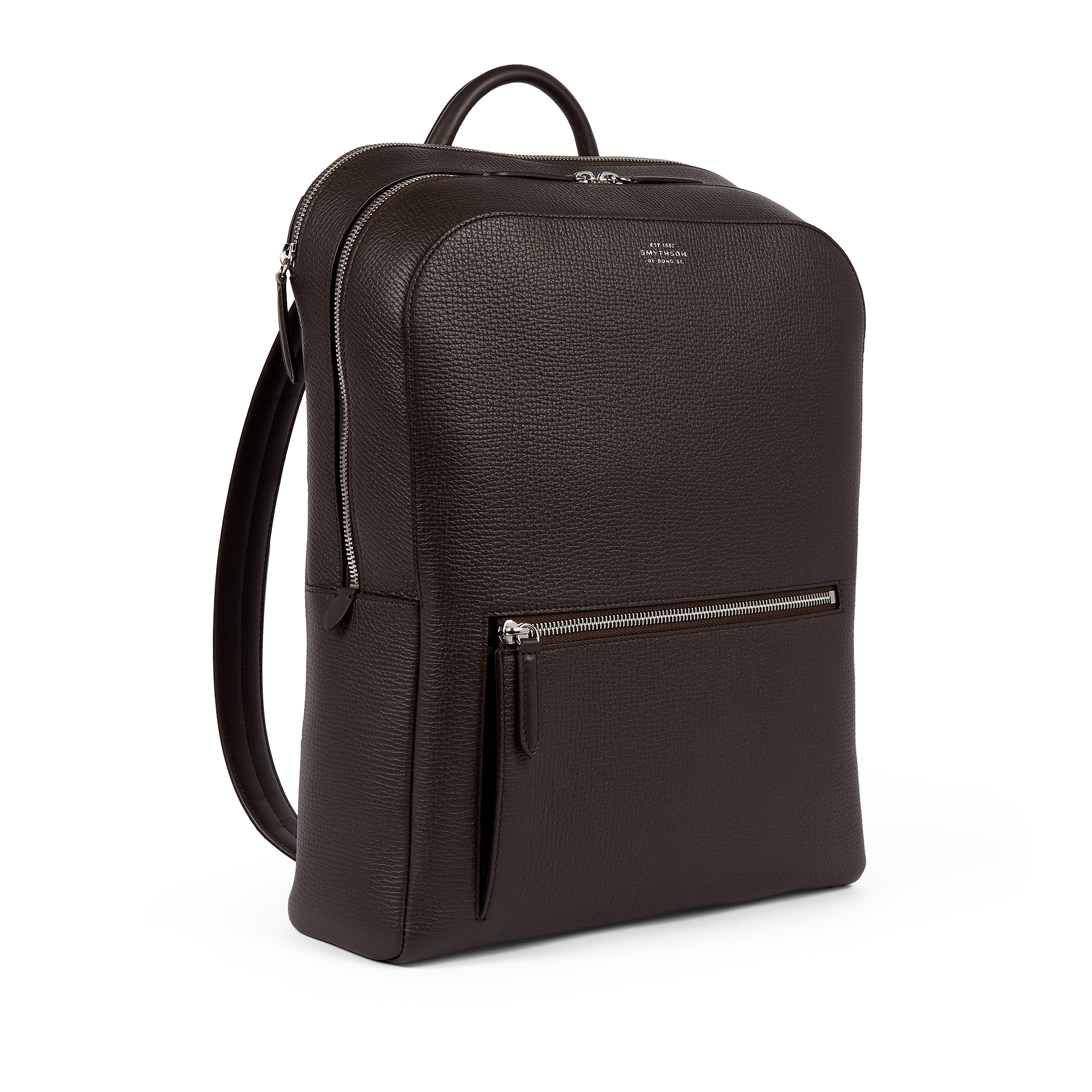 Zip Around Backpack in Ludlow - Dark Brown