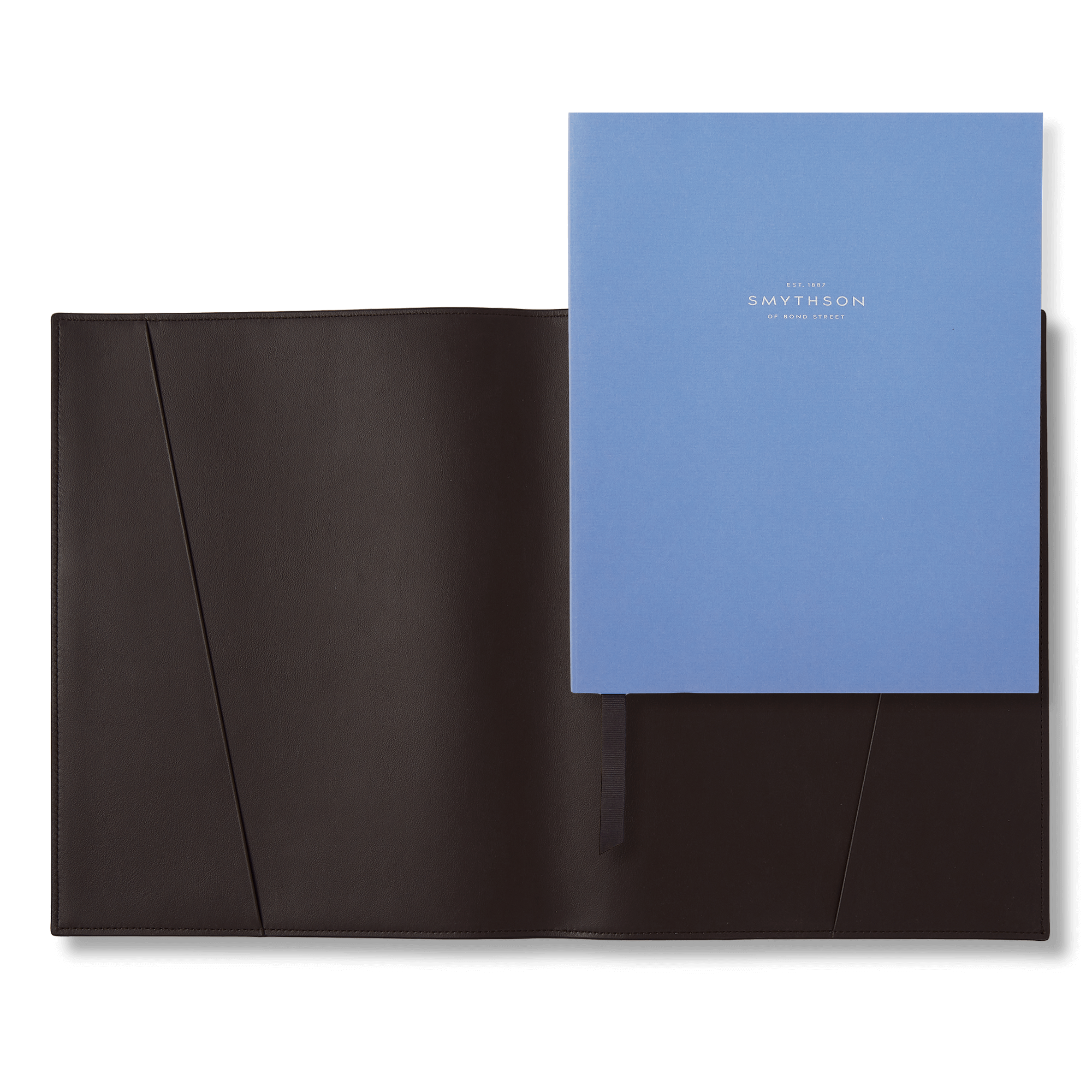 Large Evergreen Refillable Notebook in Ludlow - Dark Brown