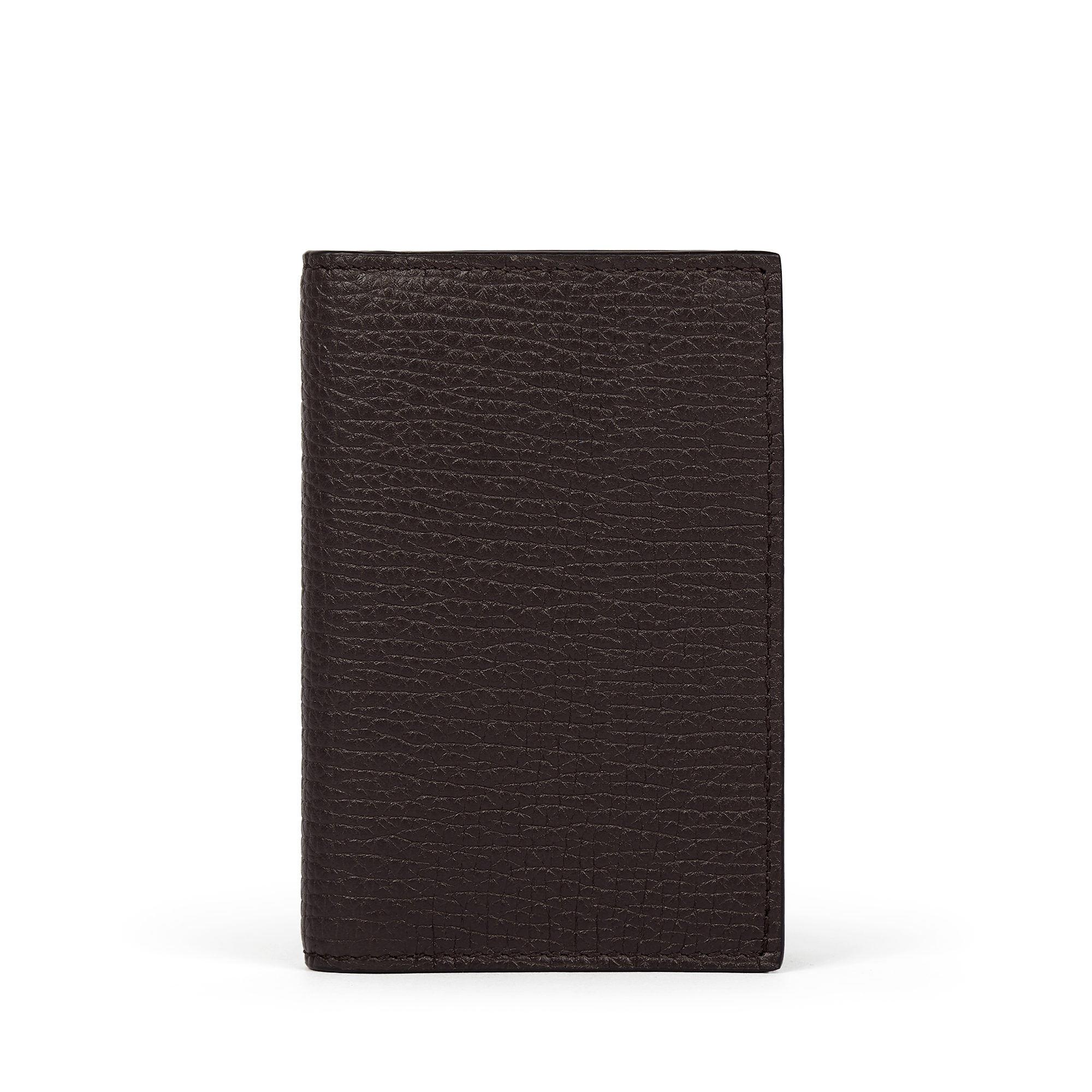 6 Card Slot Folded Card Holder in Ludlow - Dark Brown