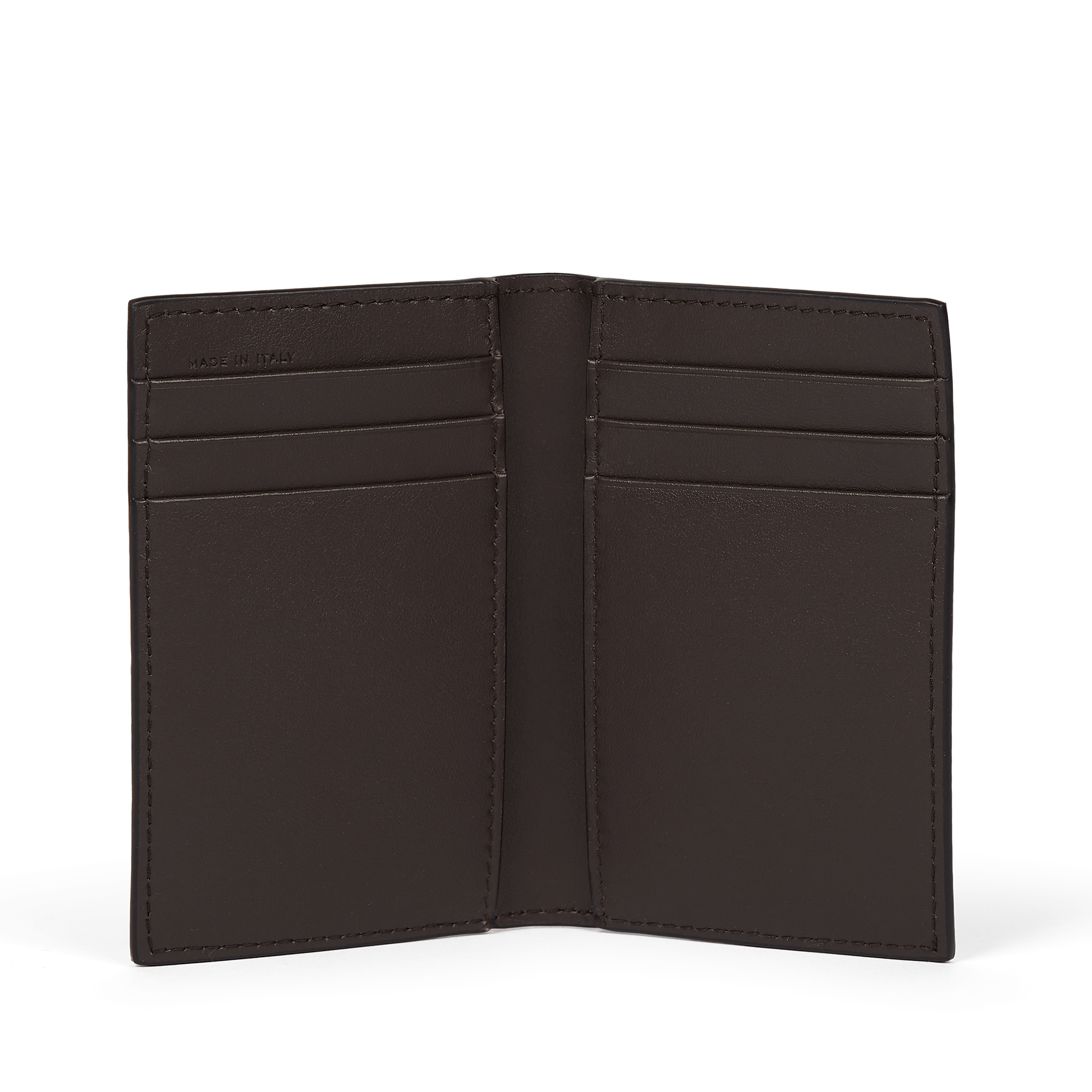 6 Card Slot Folded Card Holder in Ludlow - Dark Brown